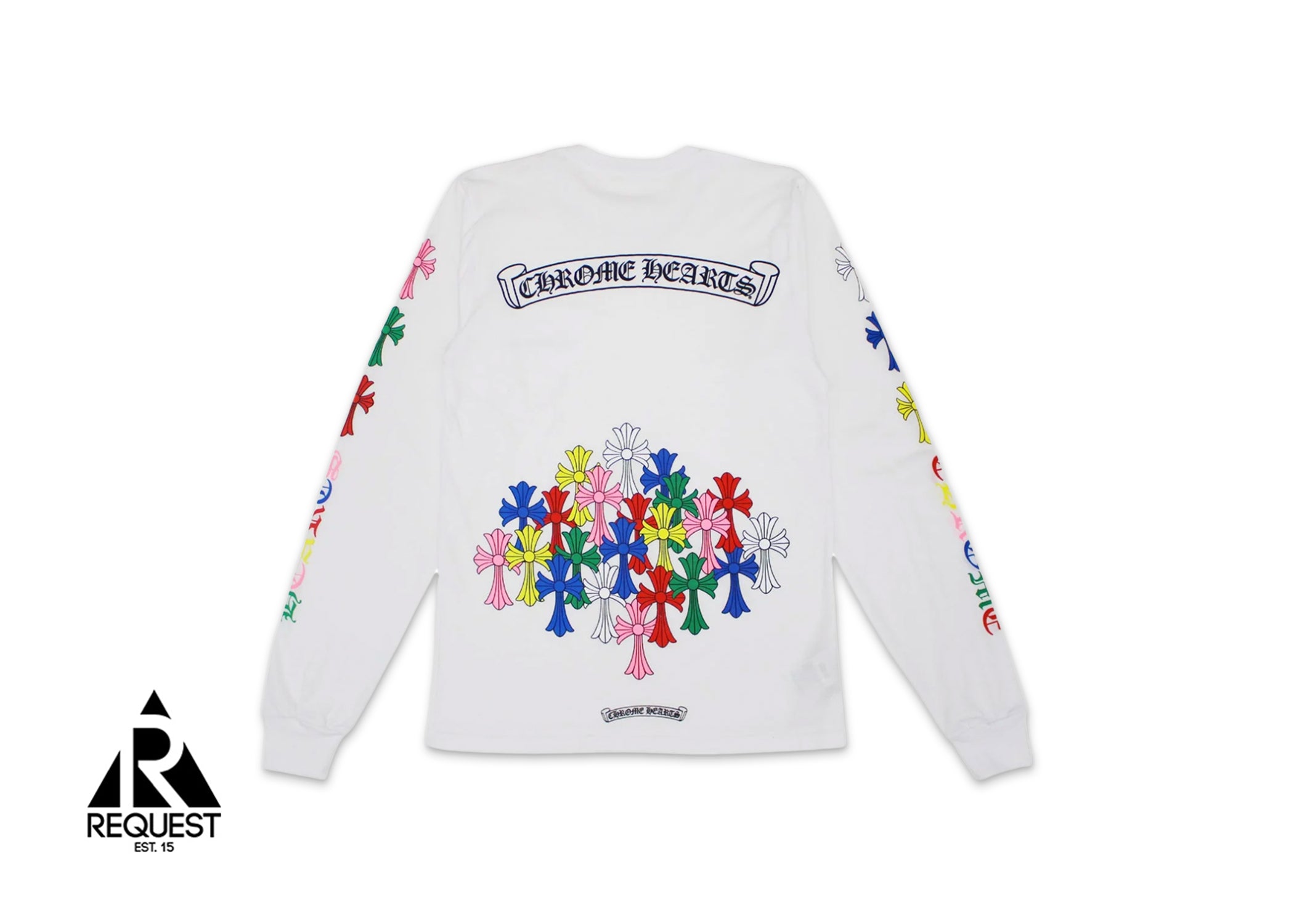 Chrome Hearts Multi Color Cemetery L/S Tee "White"