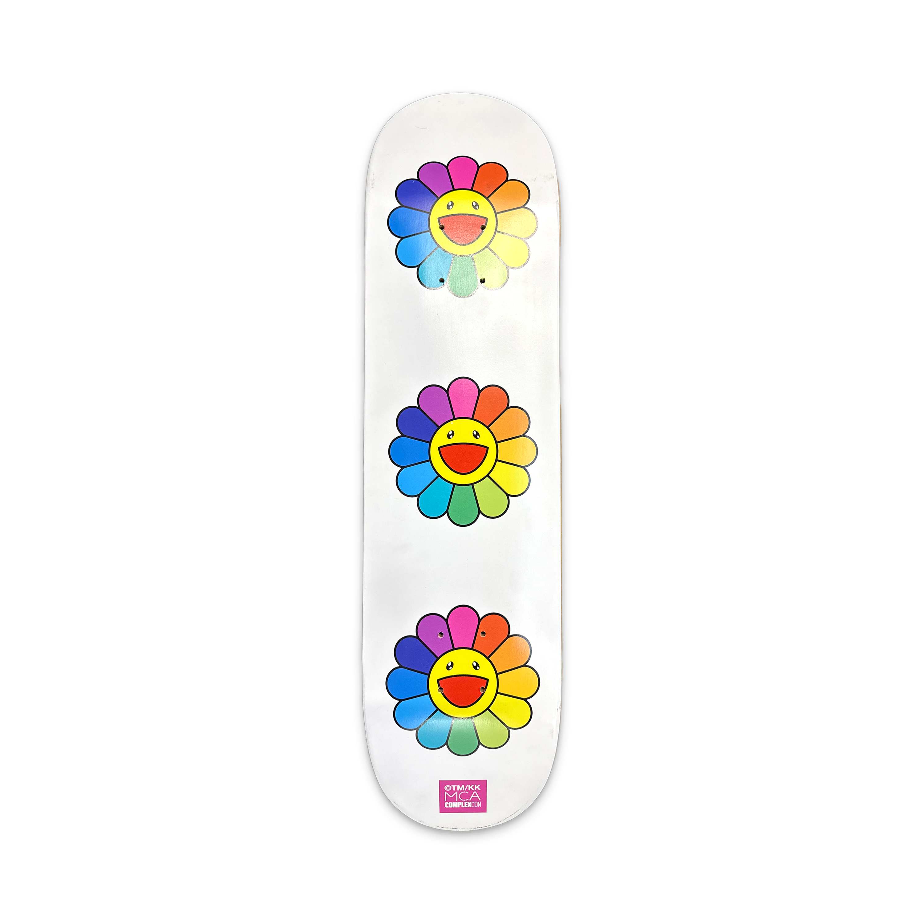 Takashi Murakami 3 Flower Skateboard Deck "Multi"