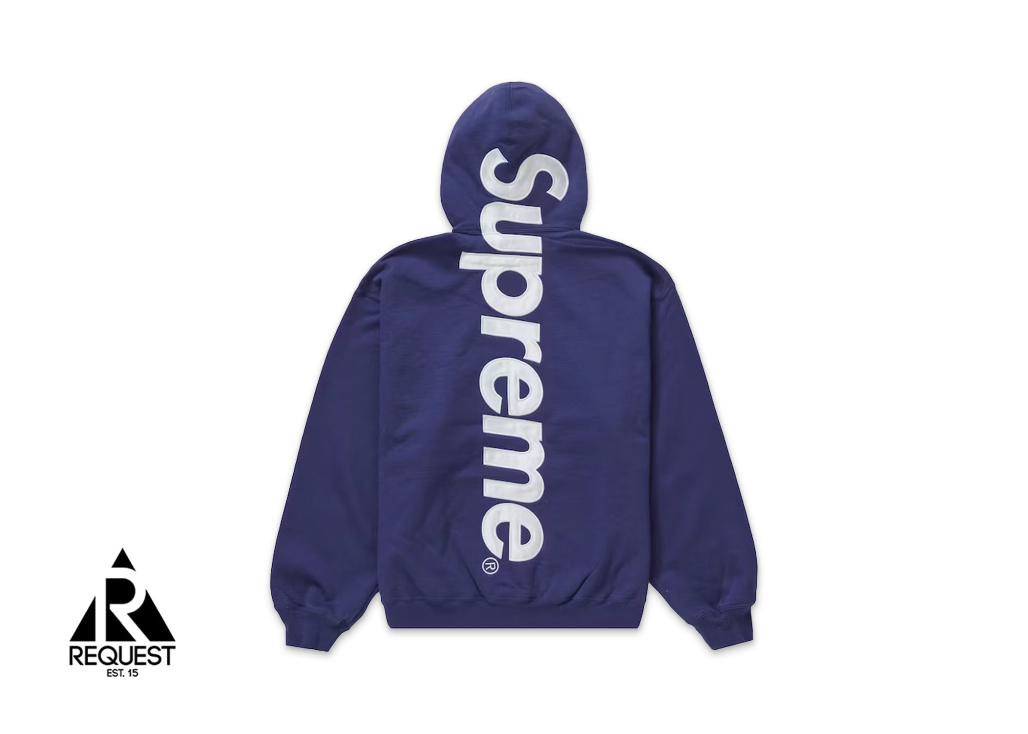 Supreme Satin Appliqué Sweatpant 'Washed Navy