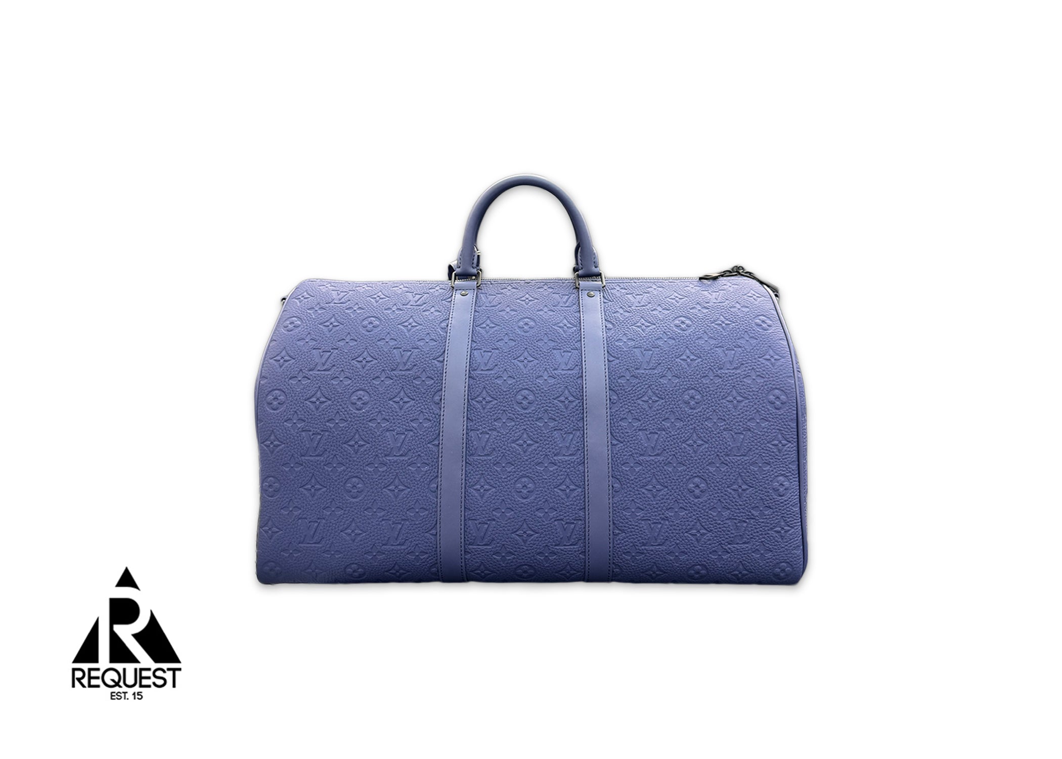 Louis Vuitton, Keepall Leather Bandouliere 50 "Monogram Sapphire"