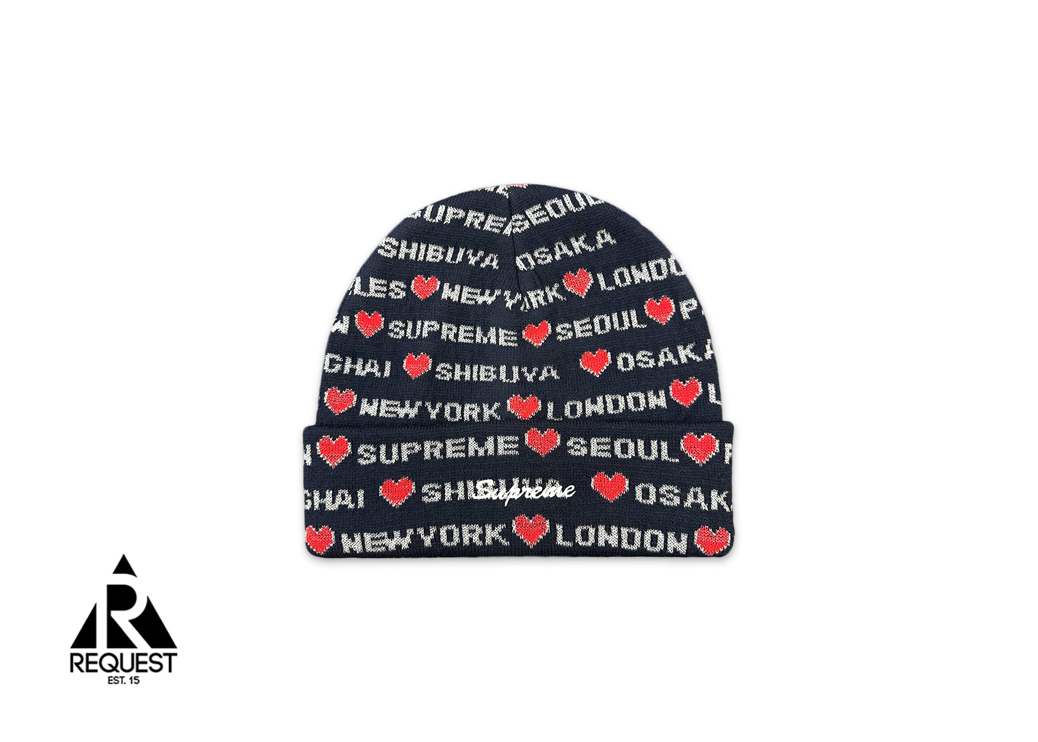 Hearts Beanie "Navy"