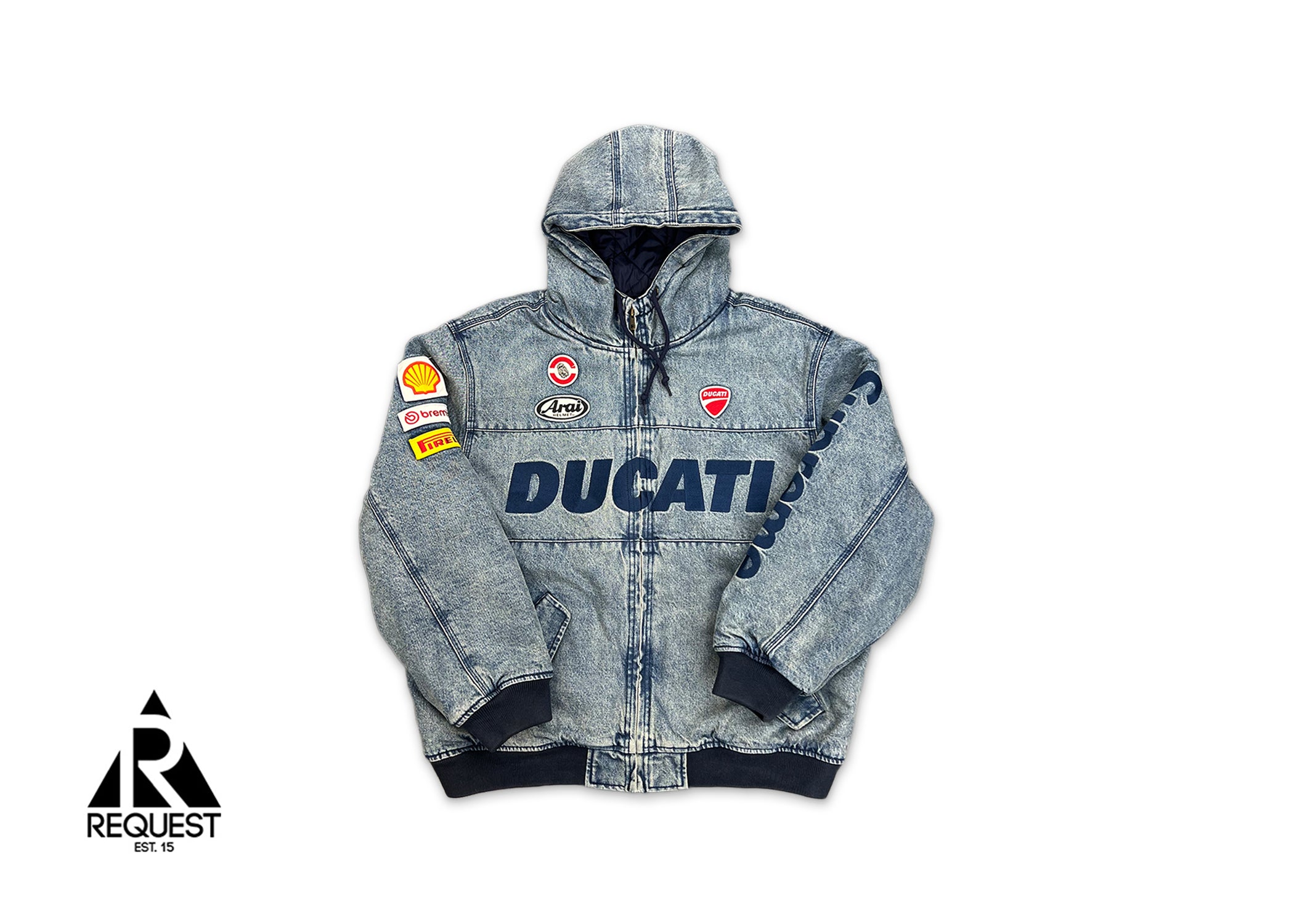 Supreme, Ducati Hooded Work Jacket "Denim"