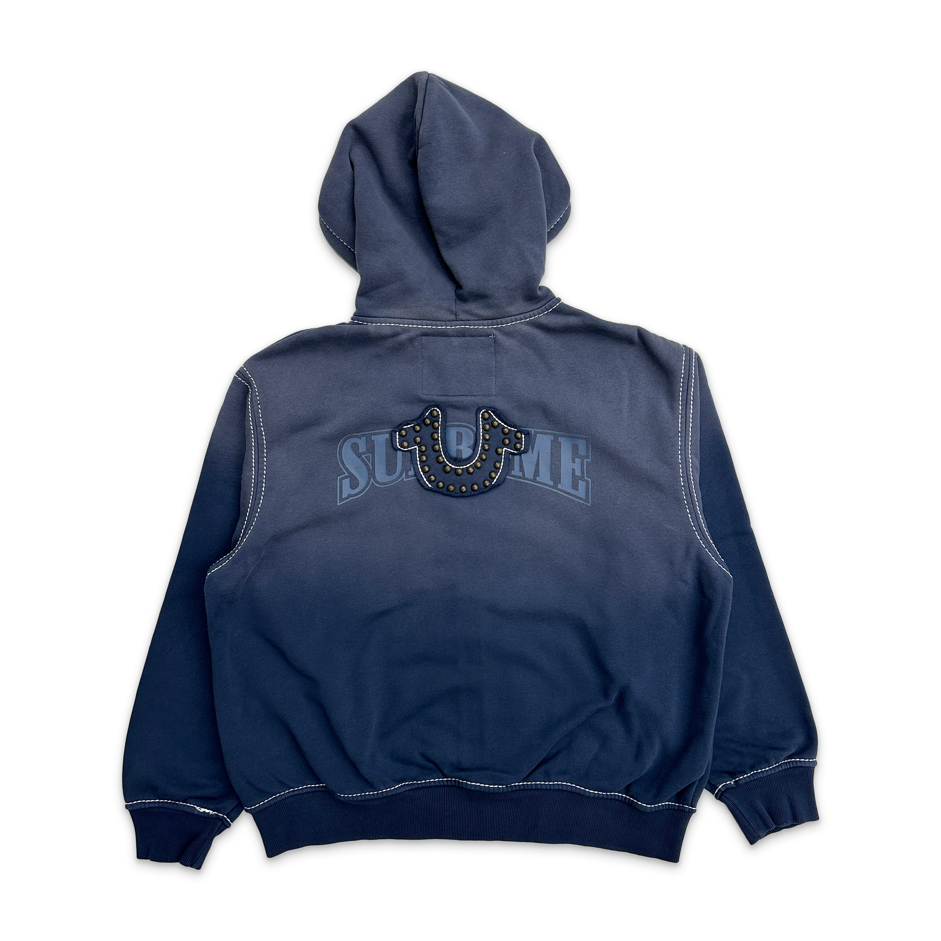 True Religion Zip Up Hooded Sweatshirt FW25 "Navy"