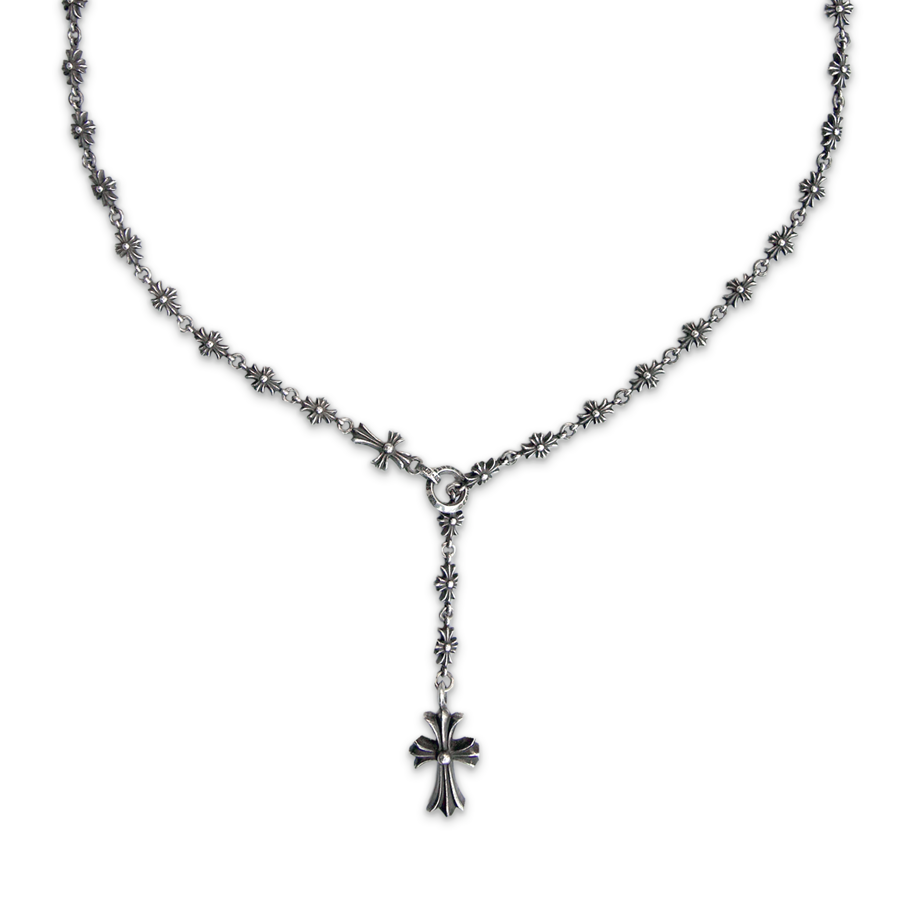 Tiny E Rosary Choke Chain