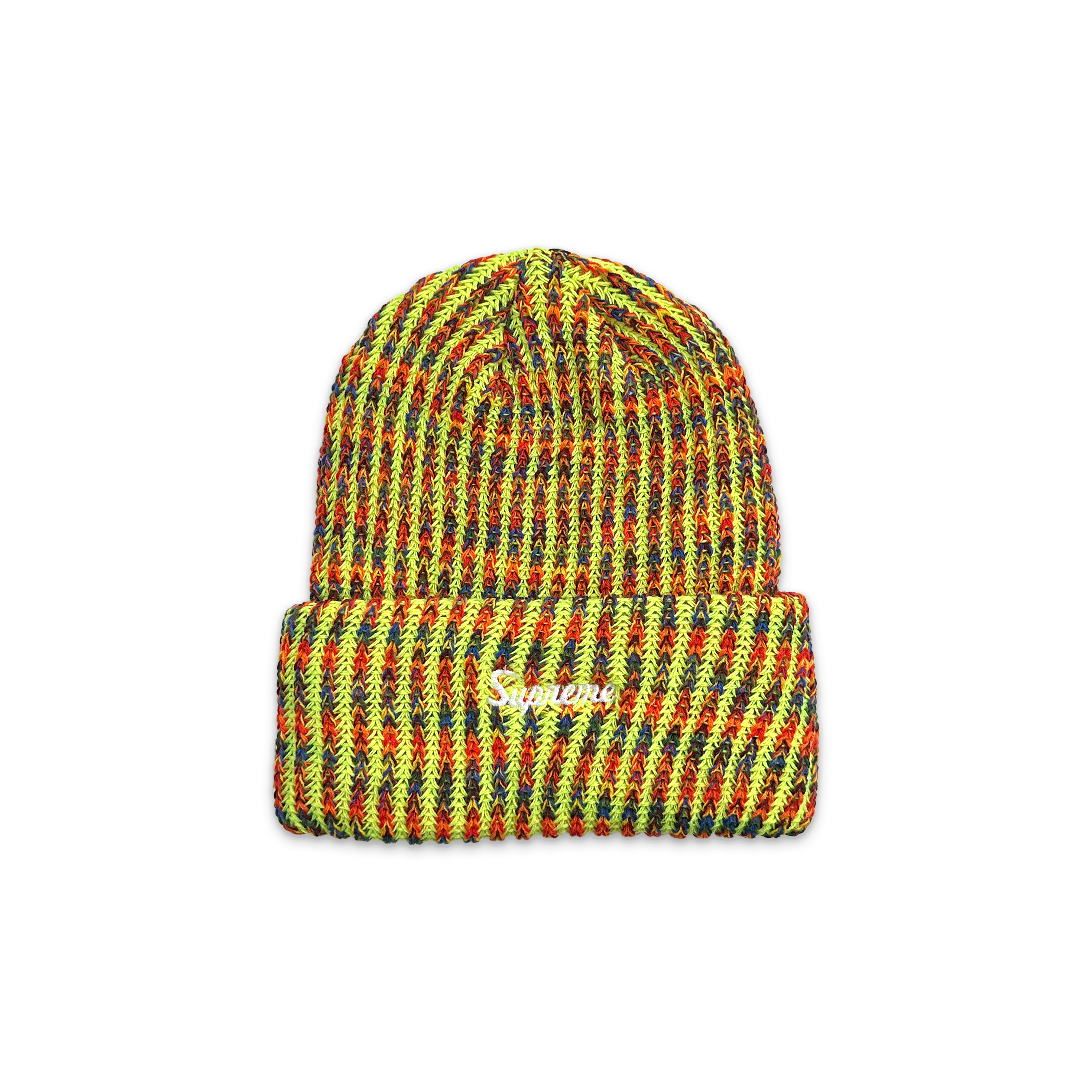 Rainbow Loose Gauge Beanie FW25 "Neon Yellow"