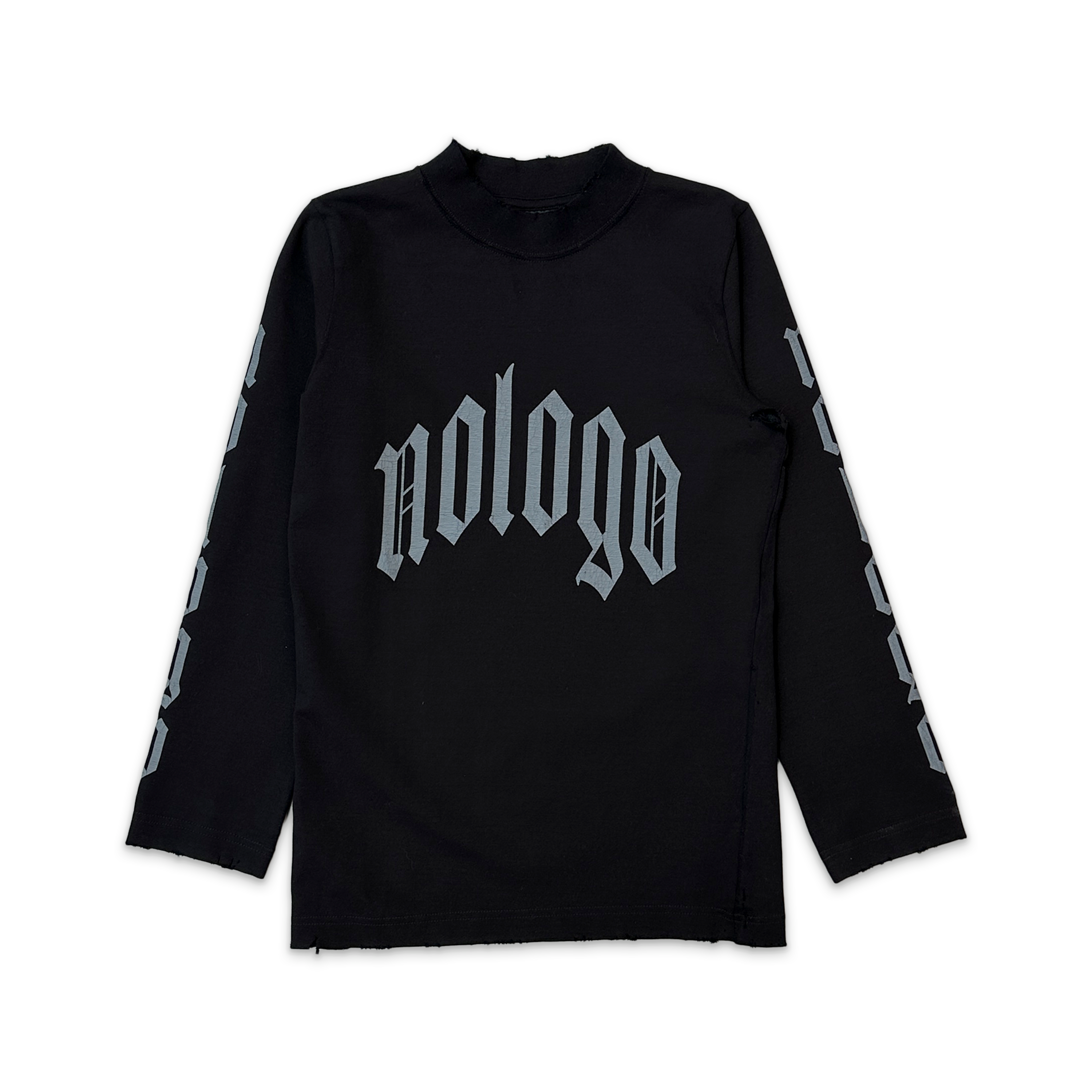 No Logo Cropped L/S Tee "Black"
