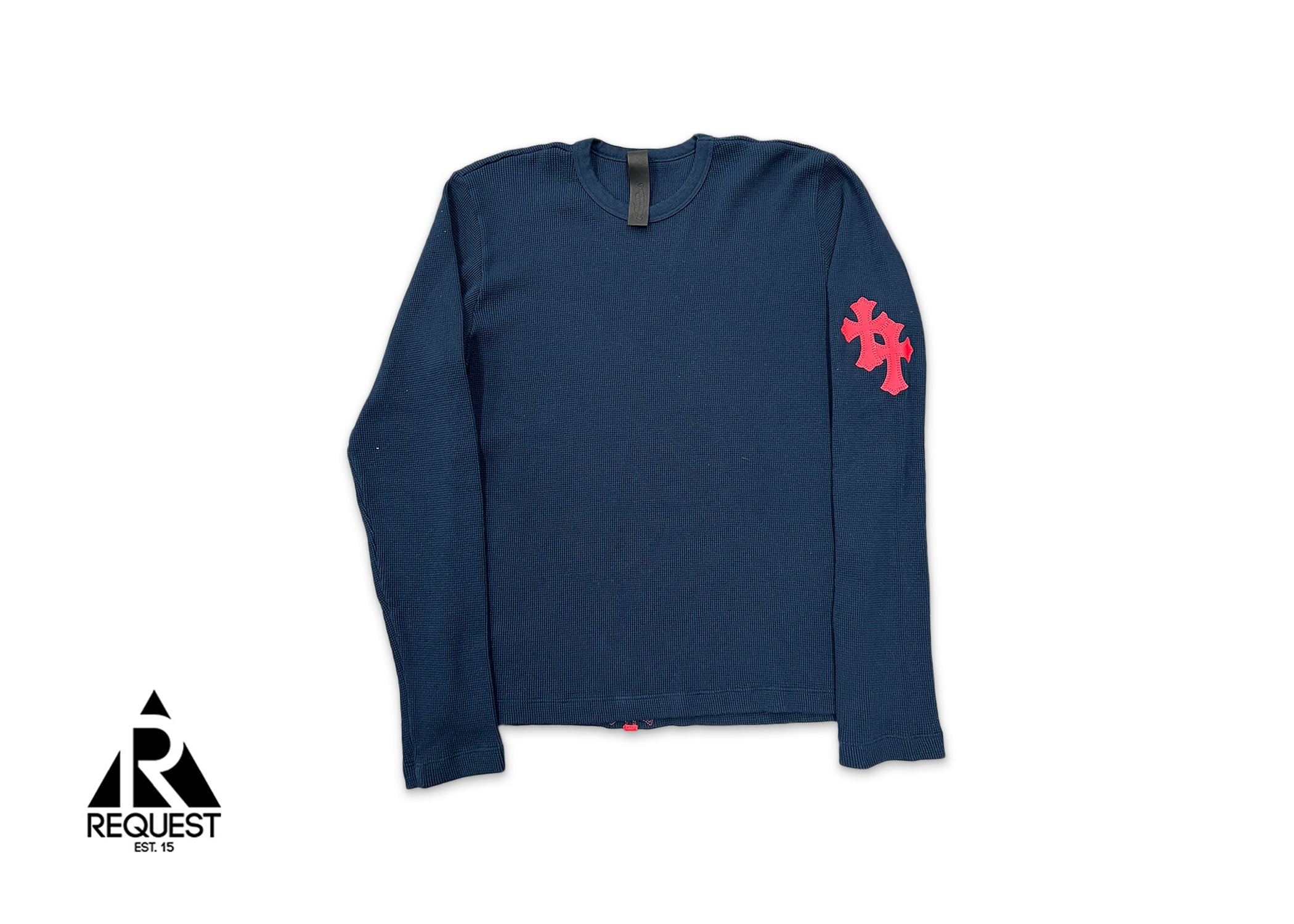 Chrome Hearts Cross Patch Thermal L/S  “Navy Red”
