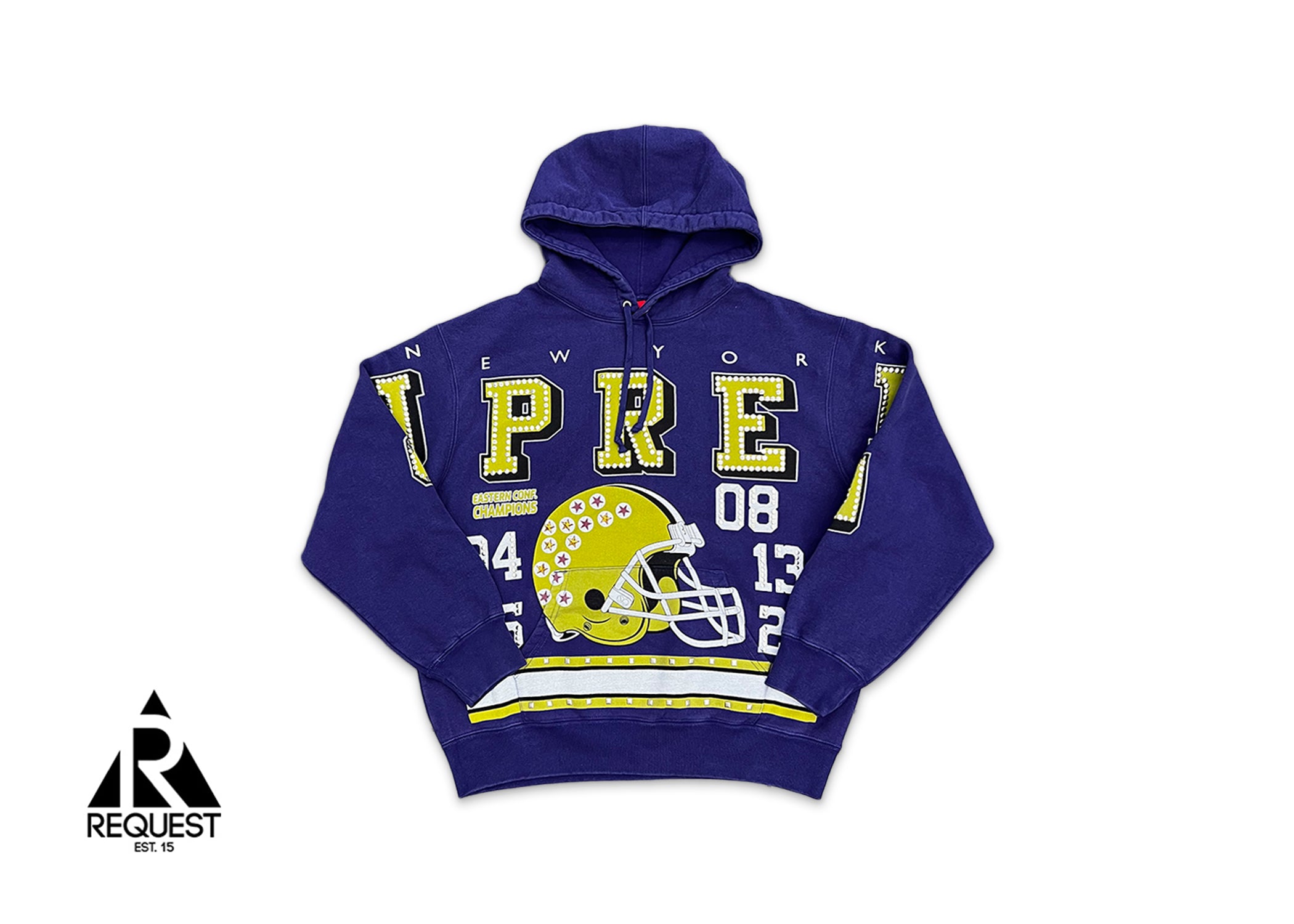 Champions Studded Hooded Sweatshirt "Dark Royal"