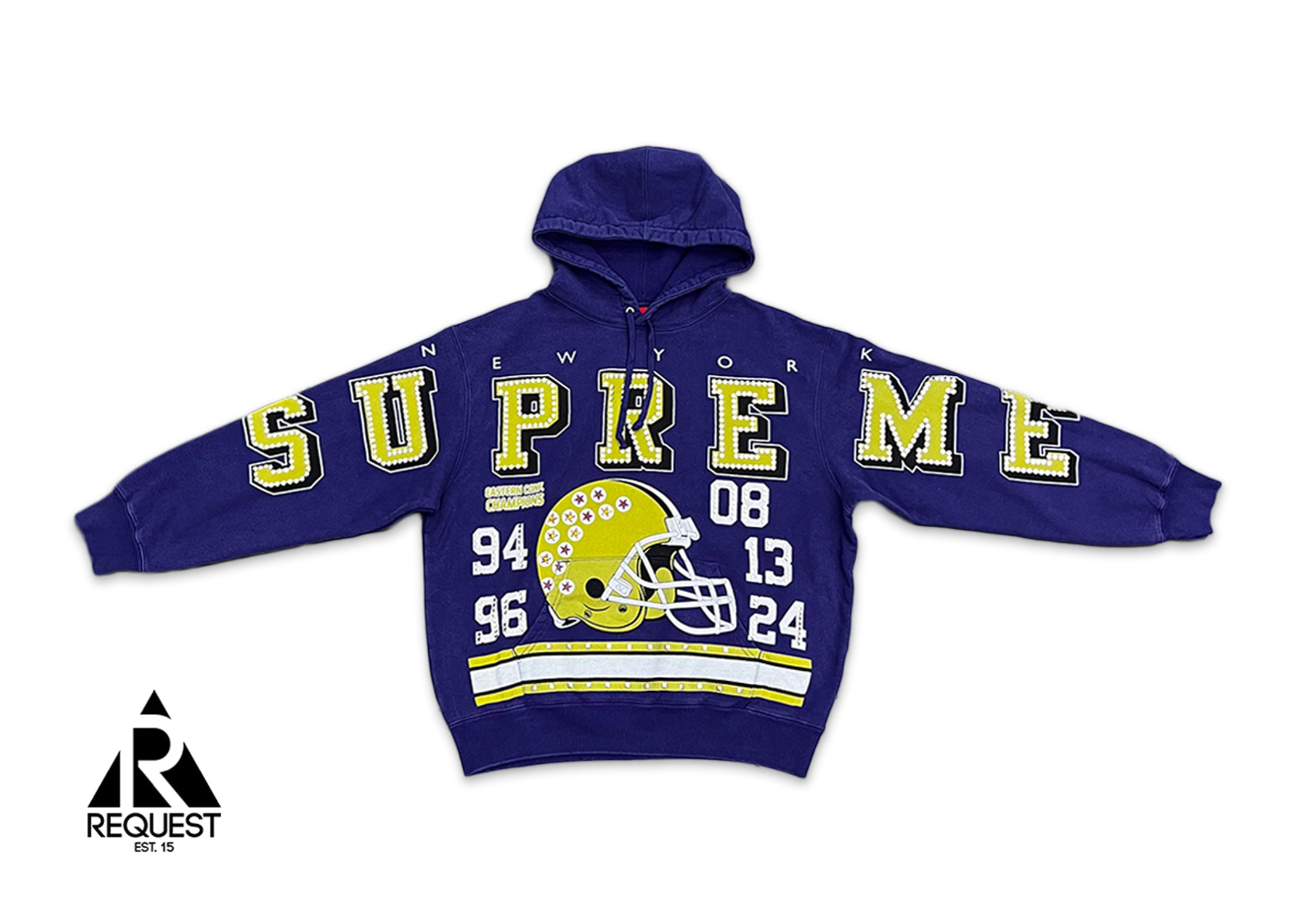 Champions Studded Hooded Sweatshirt "Dark Royal"