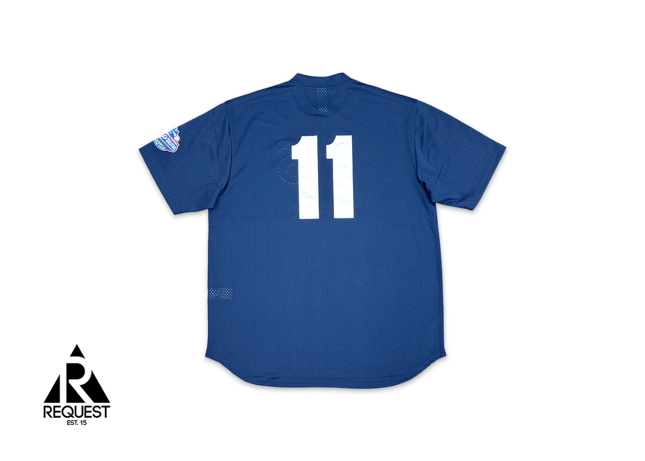 Mesh Henley Baseball Jersey "Navy"