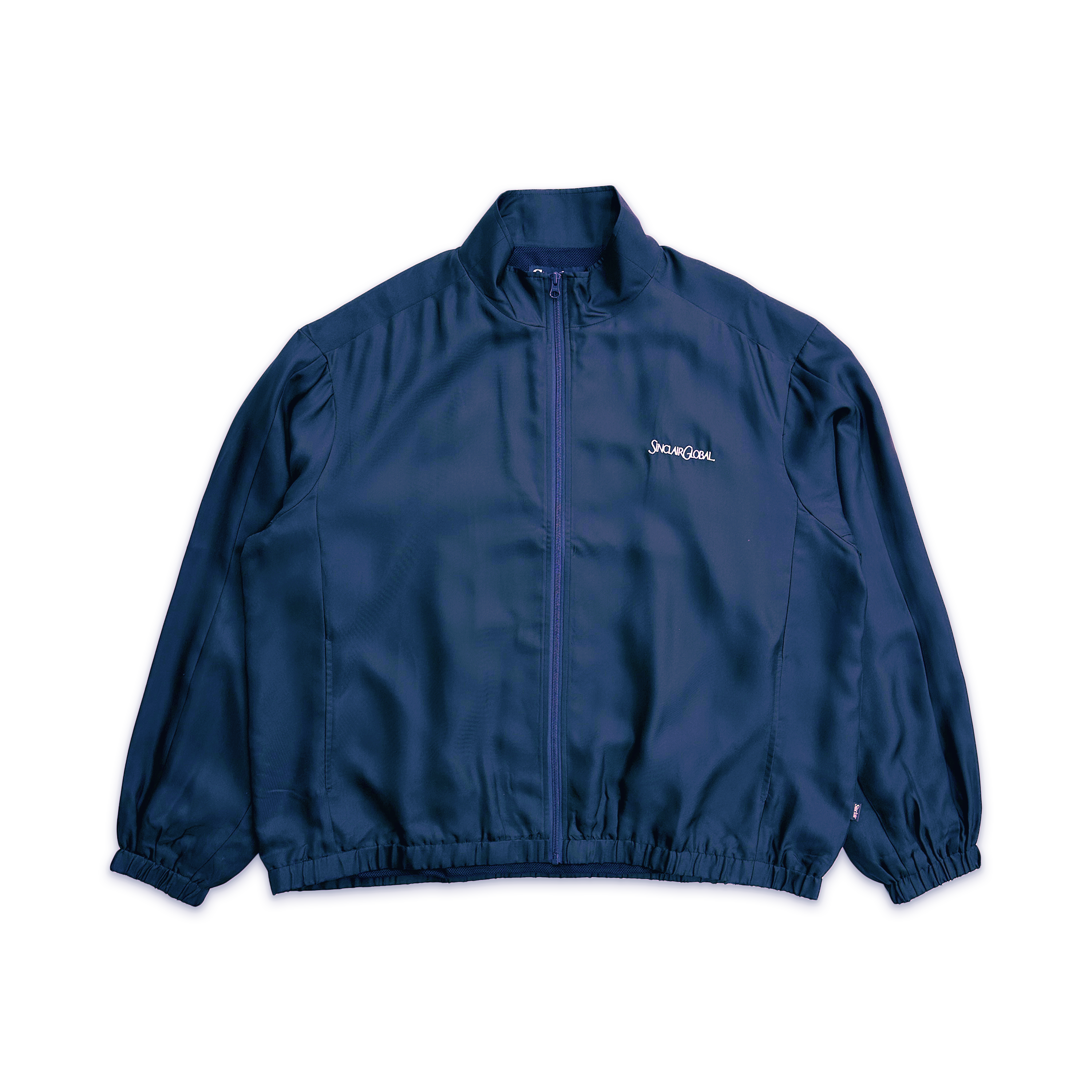 Silk Track Jacket "Navy"