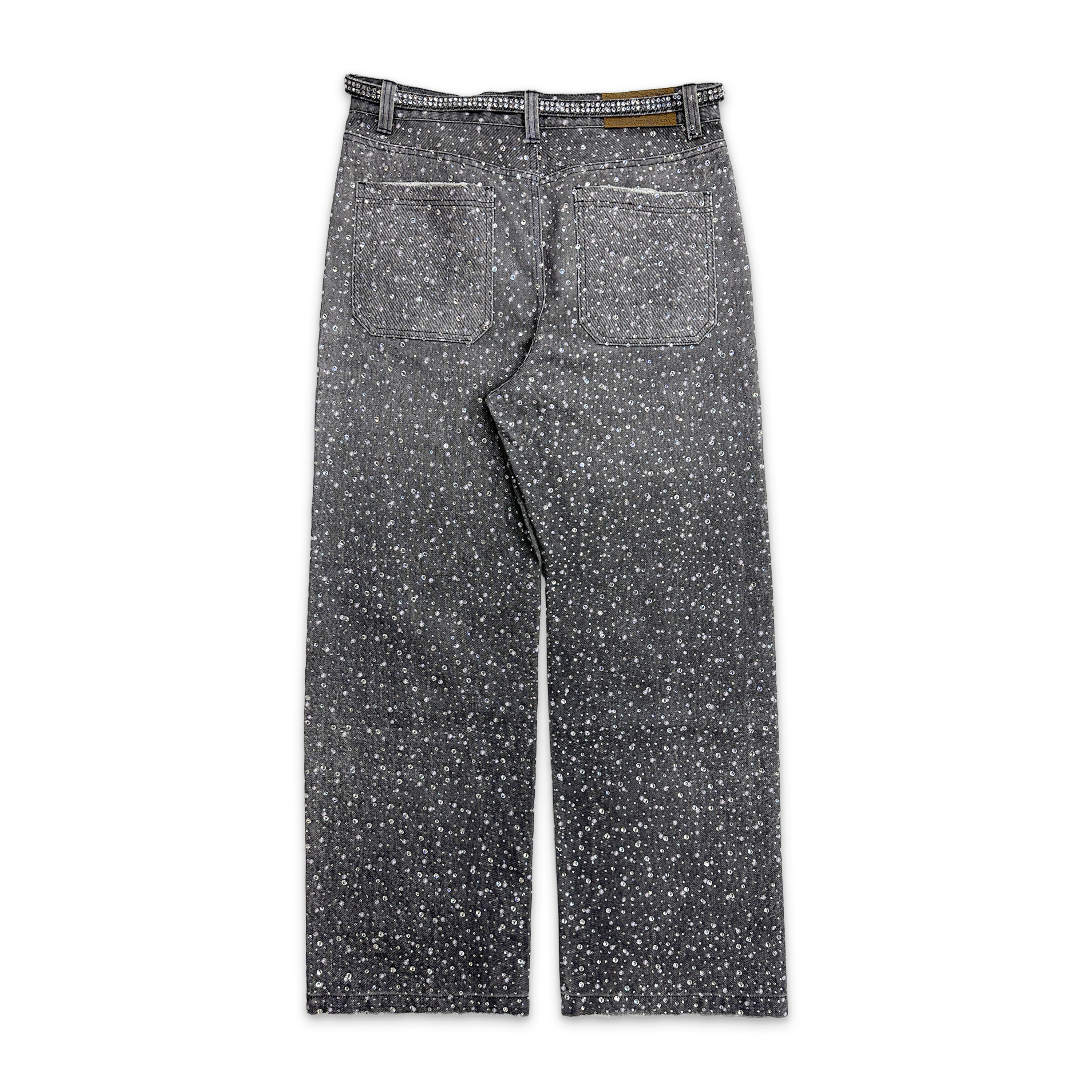 Birth of Royal Child, 3D Printing Washed 20k Swarovski Diamond Boro Denim "Black"