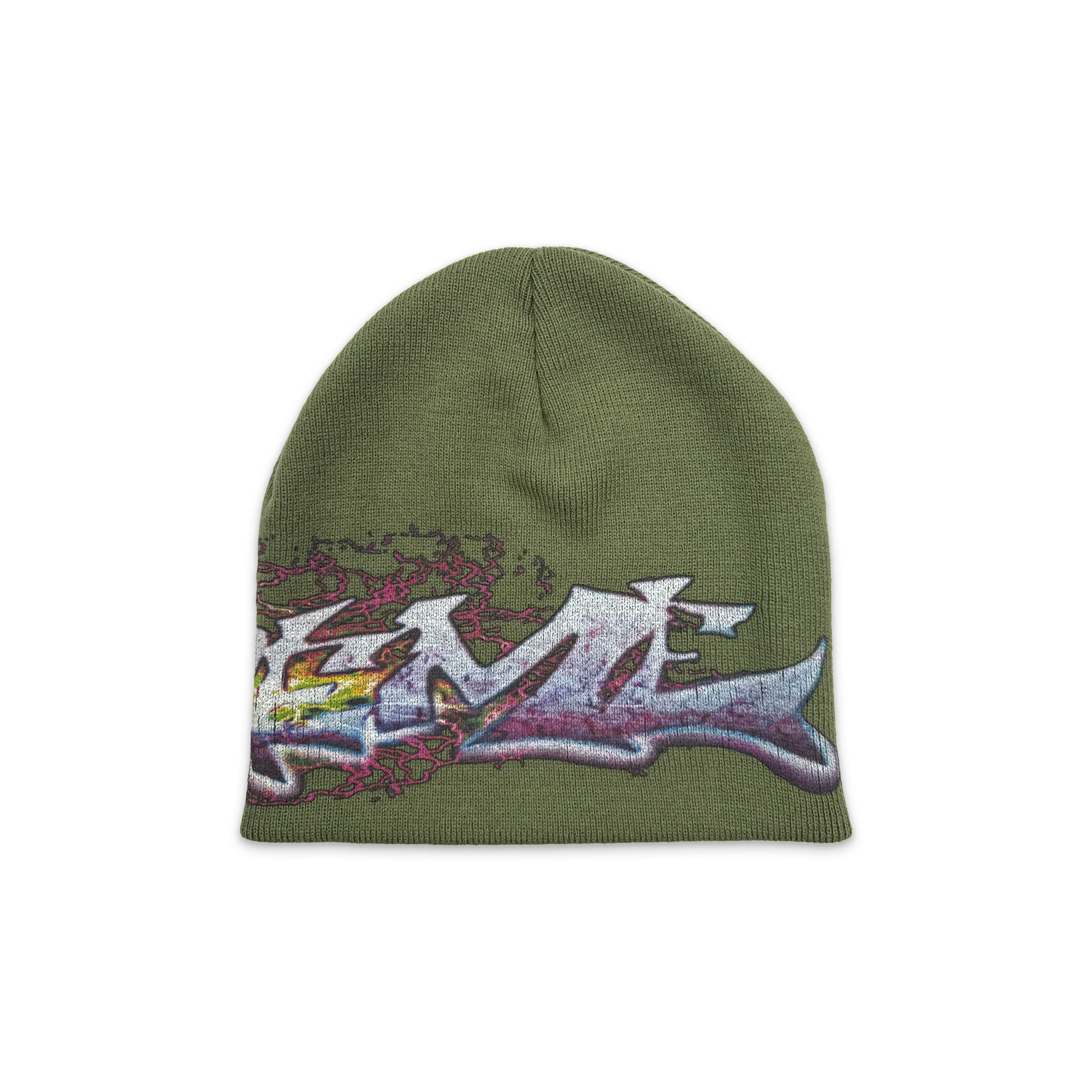 Supreme, Tag Beanie FW25 "Olive"