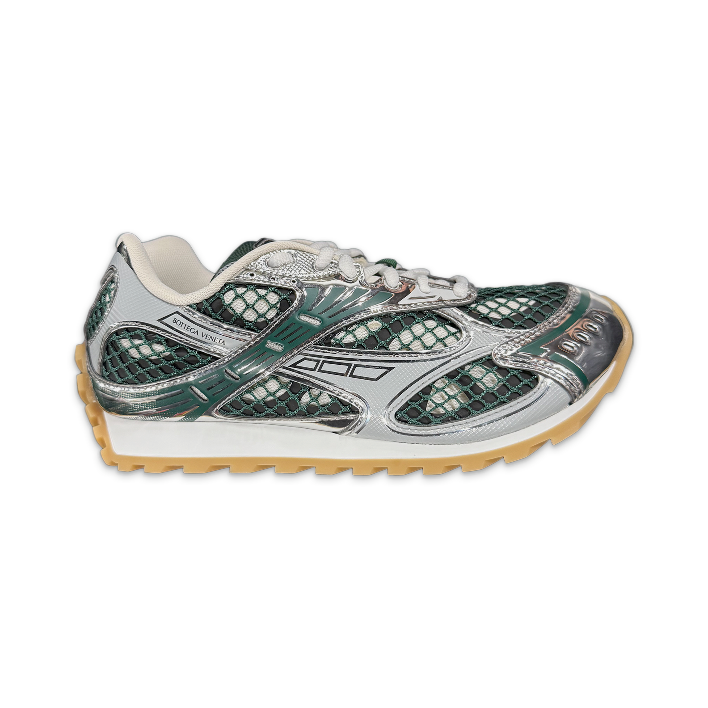 Bottega Veneta, Orbit Sneaker "Biliard/Silver"
