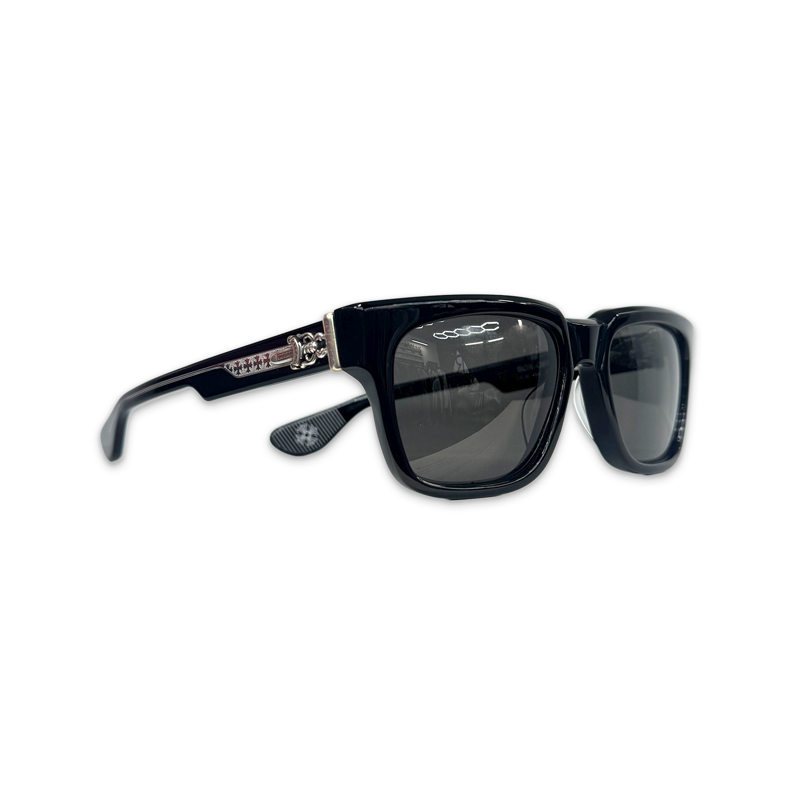 Chrome Hearts, Box Officer Glasses "Black/Silver"