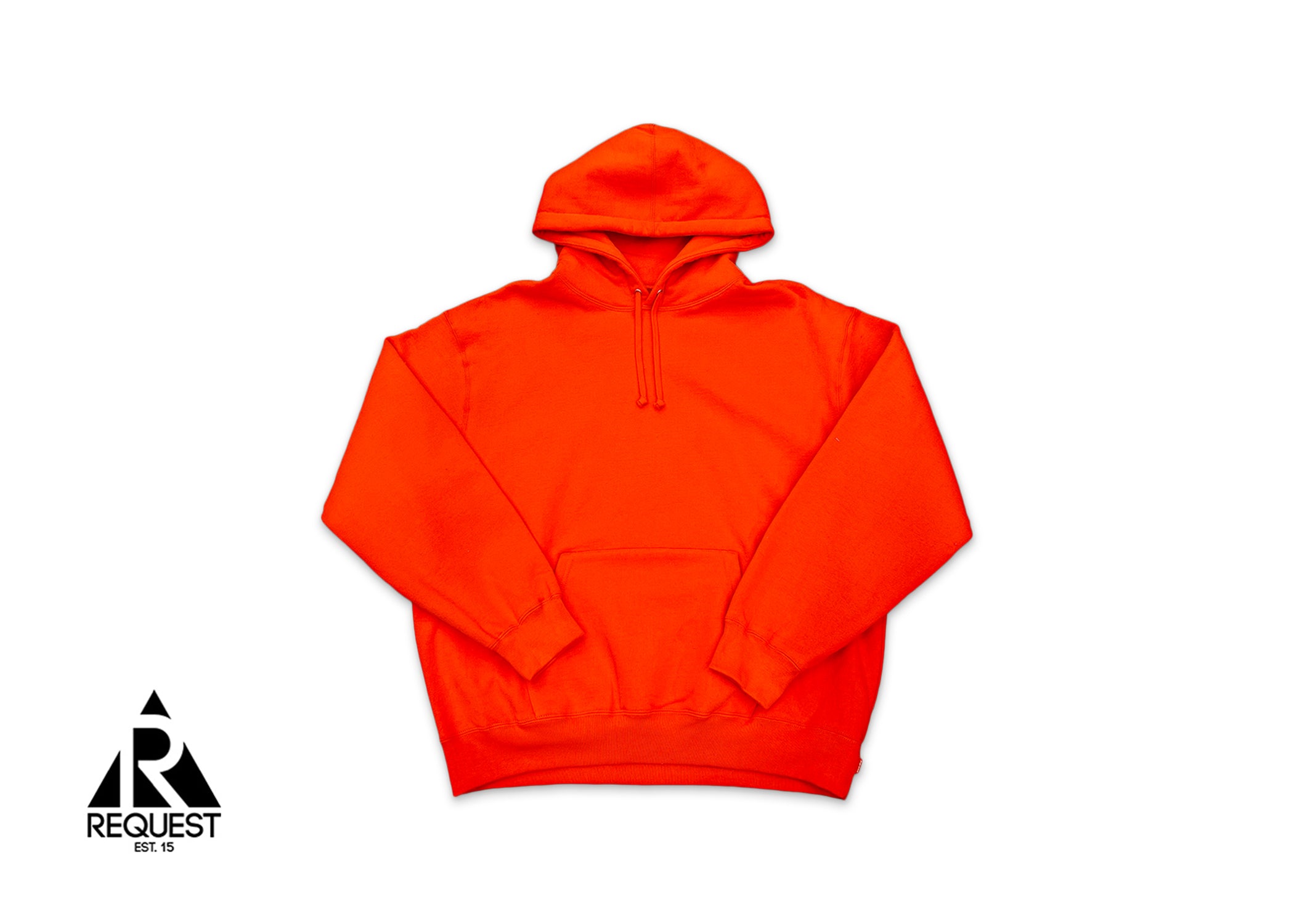 Satin Logo Hooded Sweatshirt FW24 "Bright Orange"