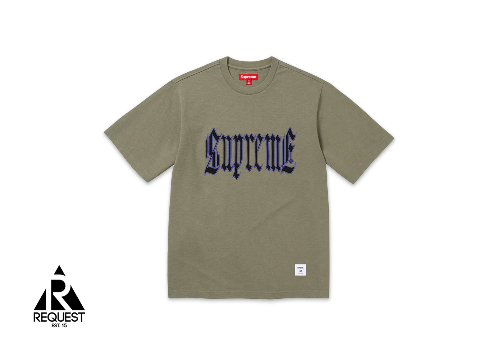 Supreme Old English S/S Top “Olive”