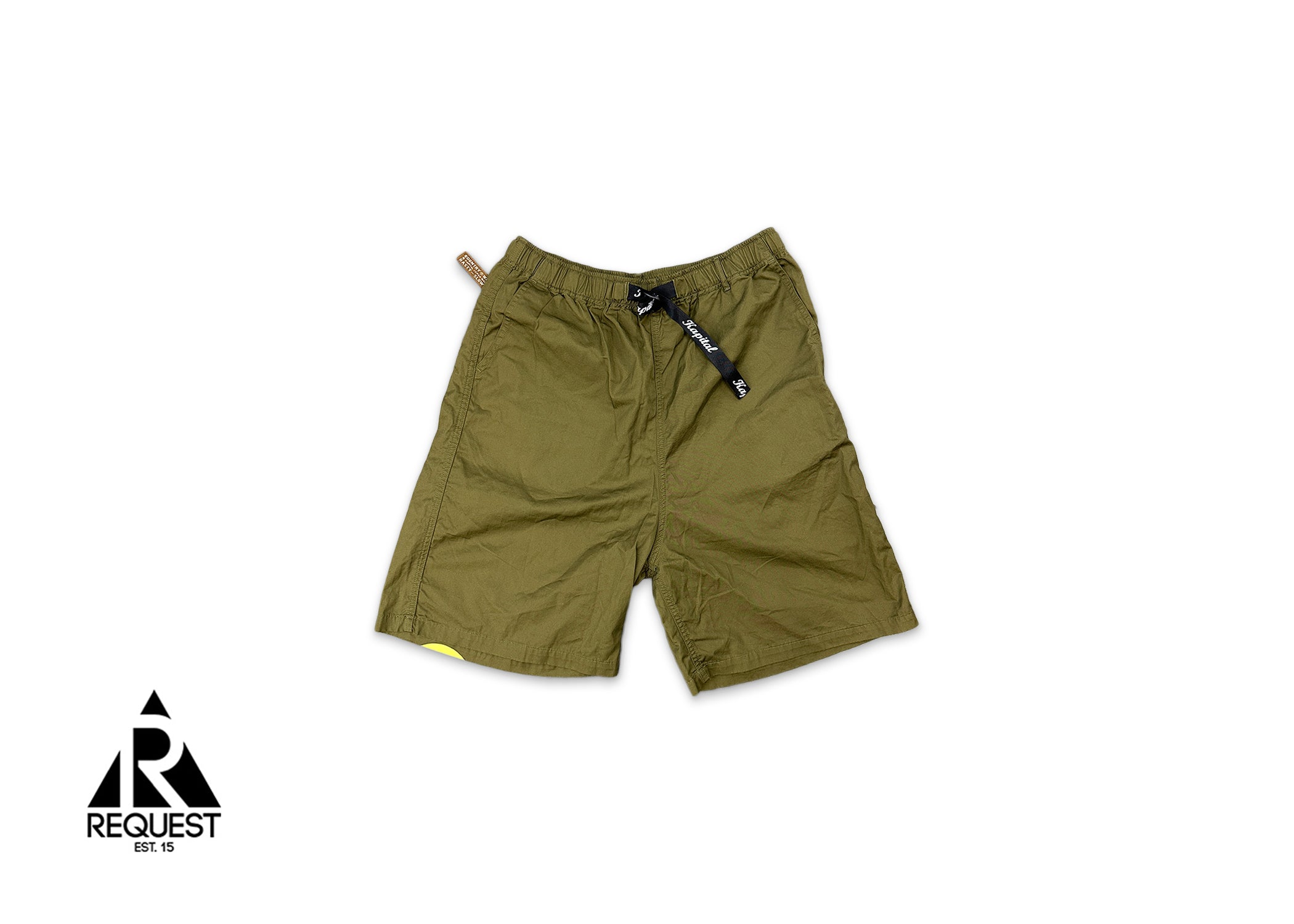 Kapital Nylon Smiley Shorts "Olive"