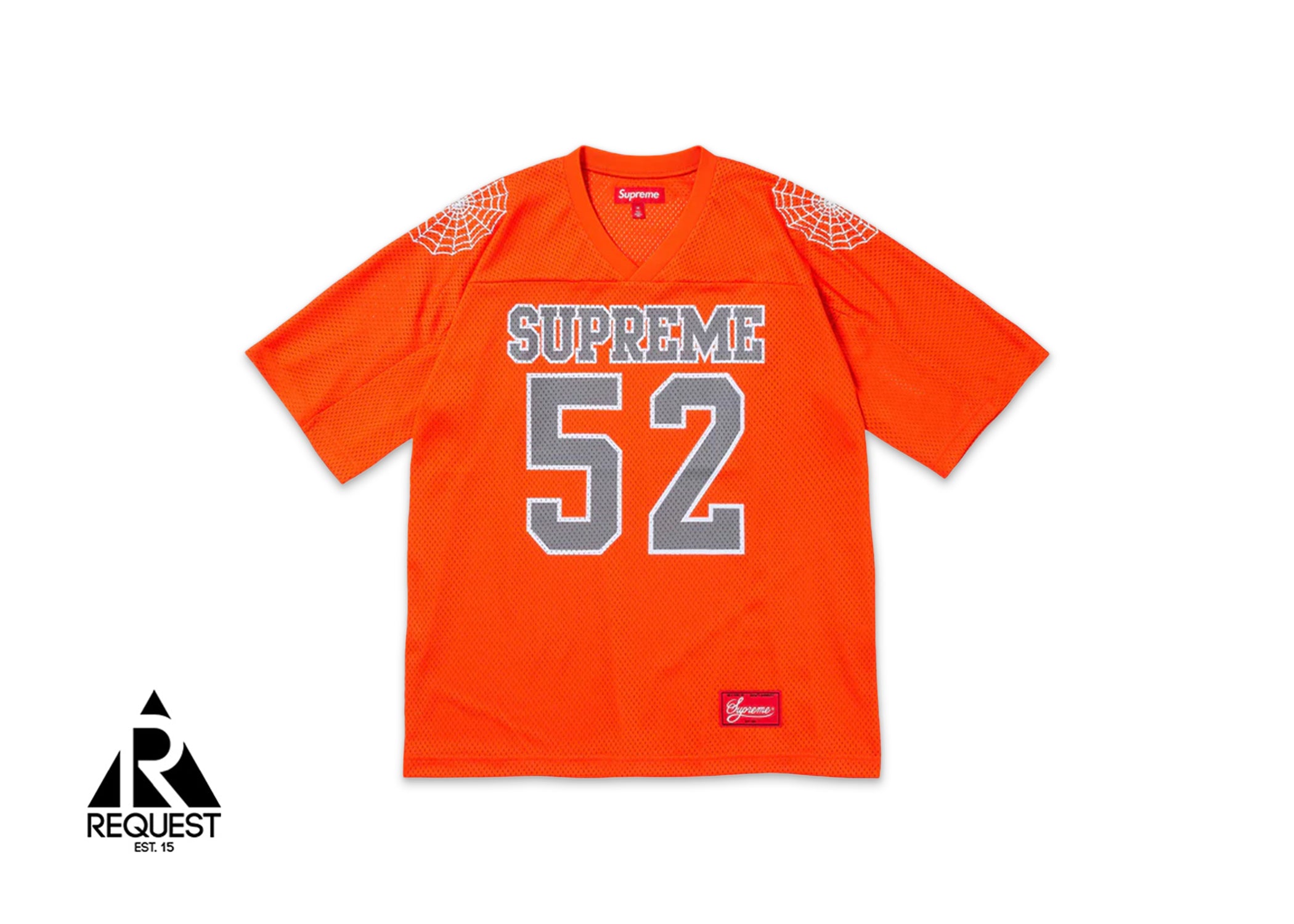 Supreme Spiderweb Football Jersey “Orange”