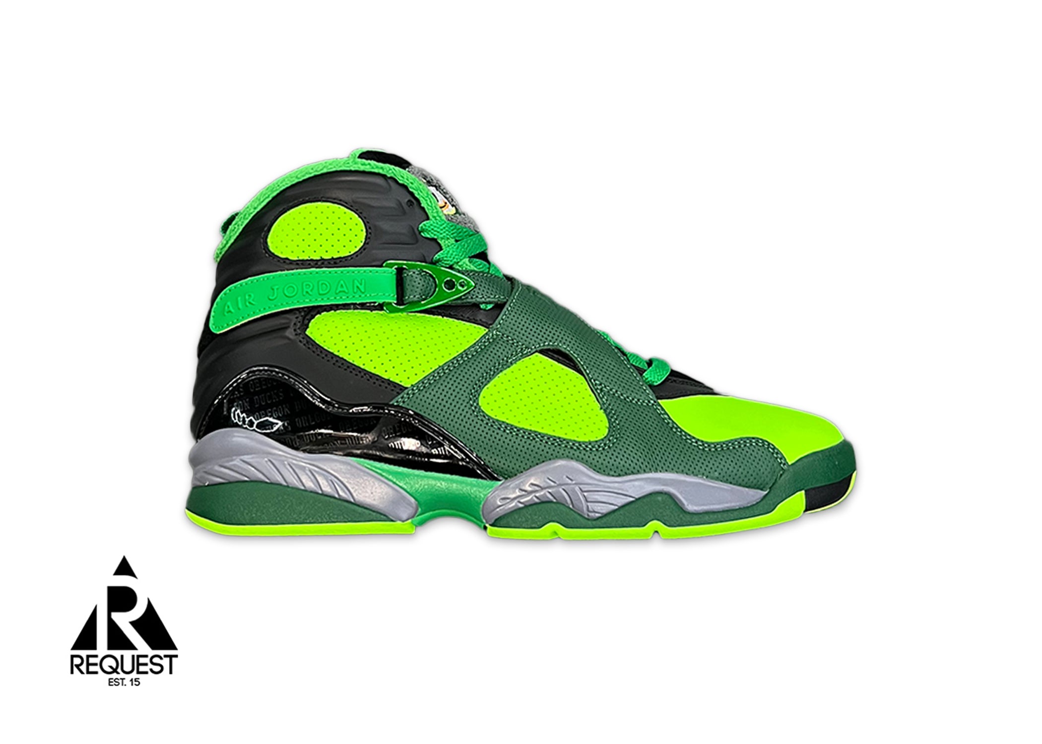 Jordan 8 Retro "University of Oregon PE Gorge Green"