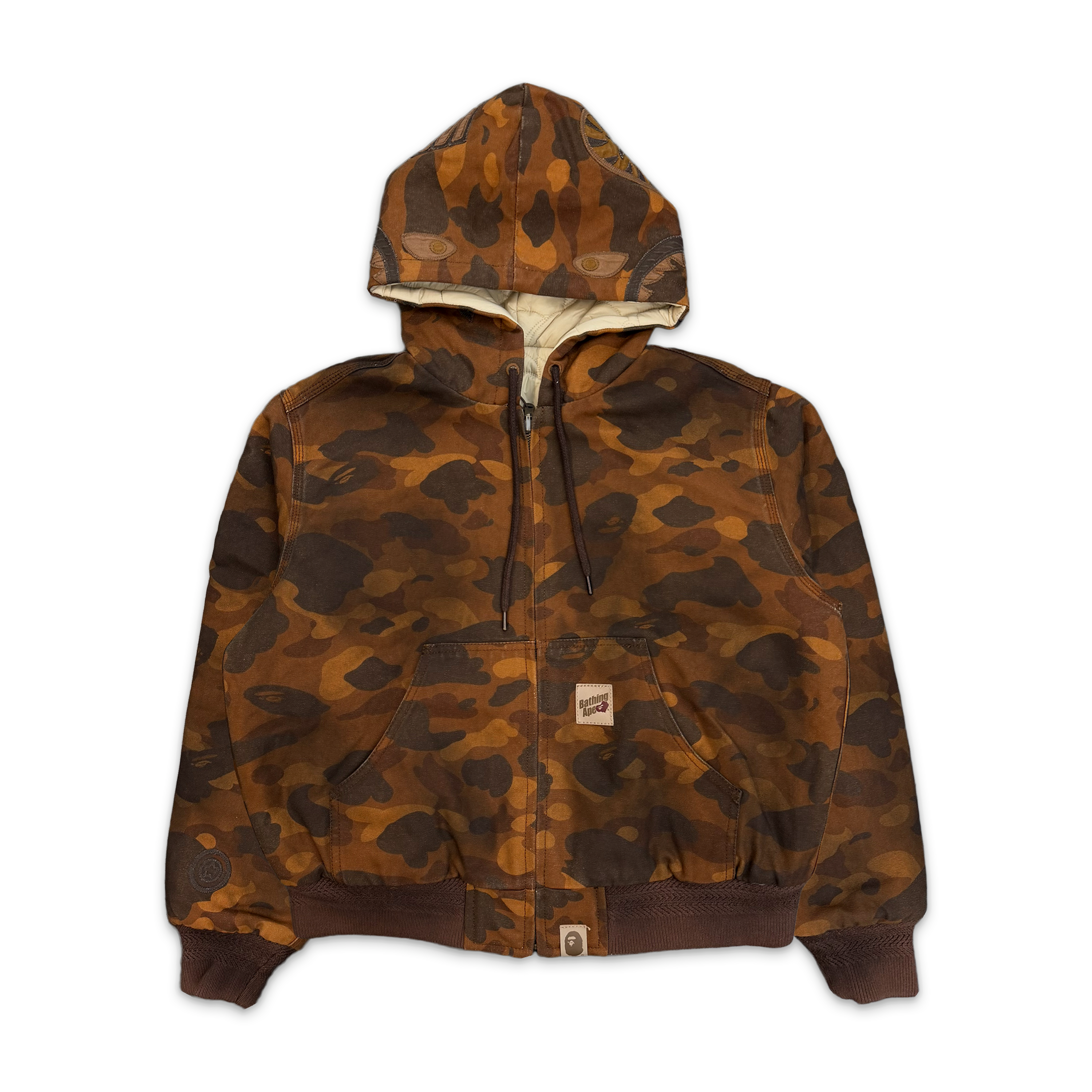 Reversible Shark Zip Heavy Work Jacket "1st Camo Orange"