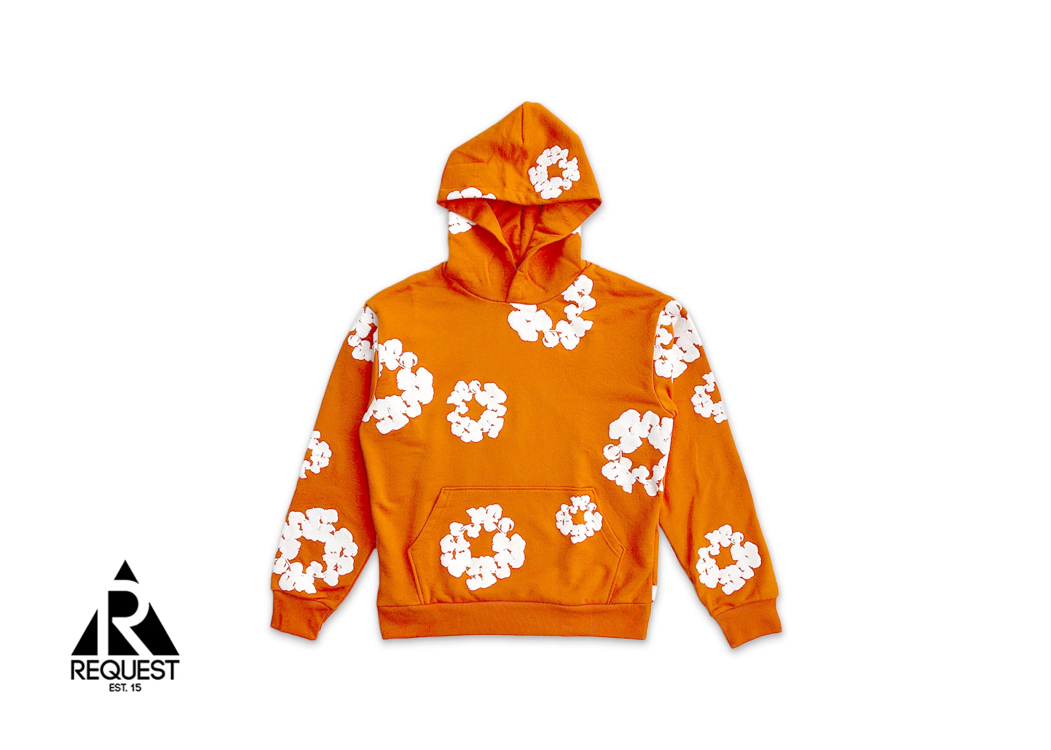 Cotton Wreath Hoodie "Orange"