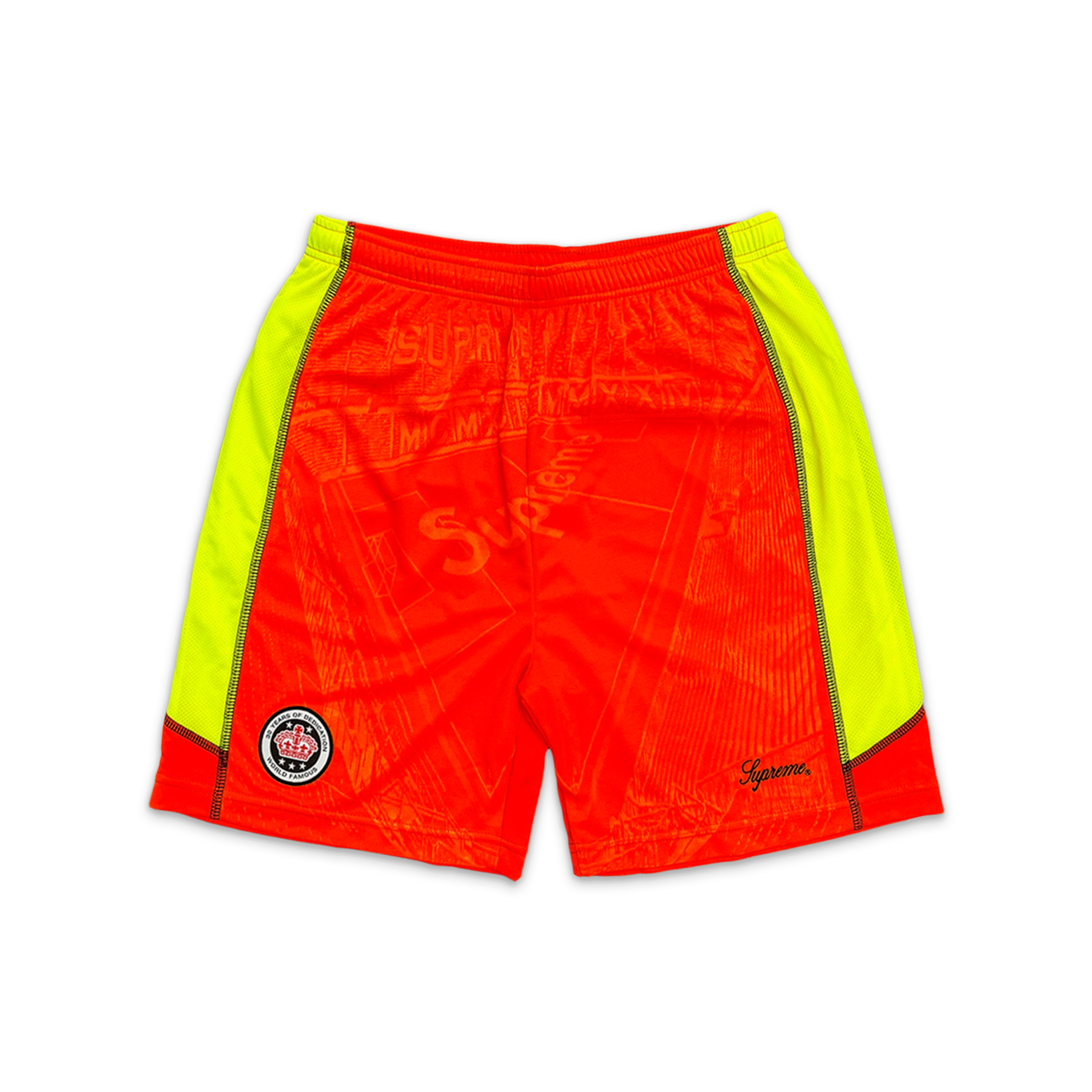 Supreme, Jacquard Soccer Shorts "Orange"