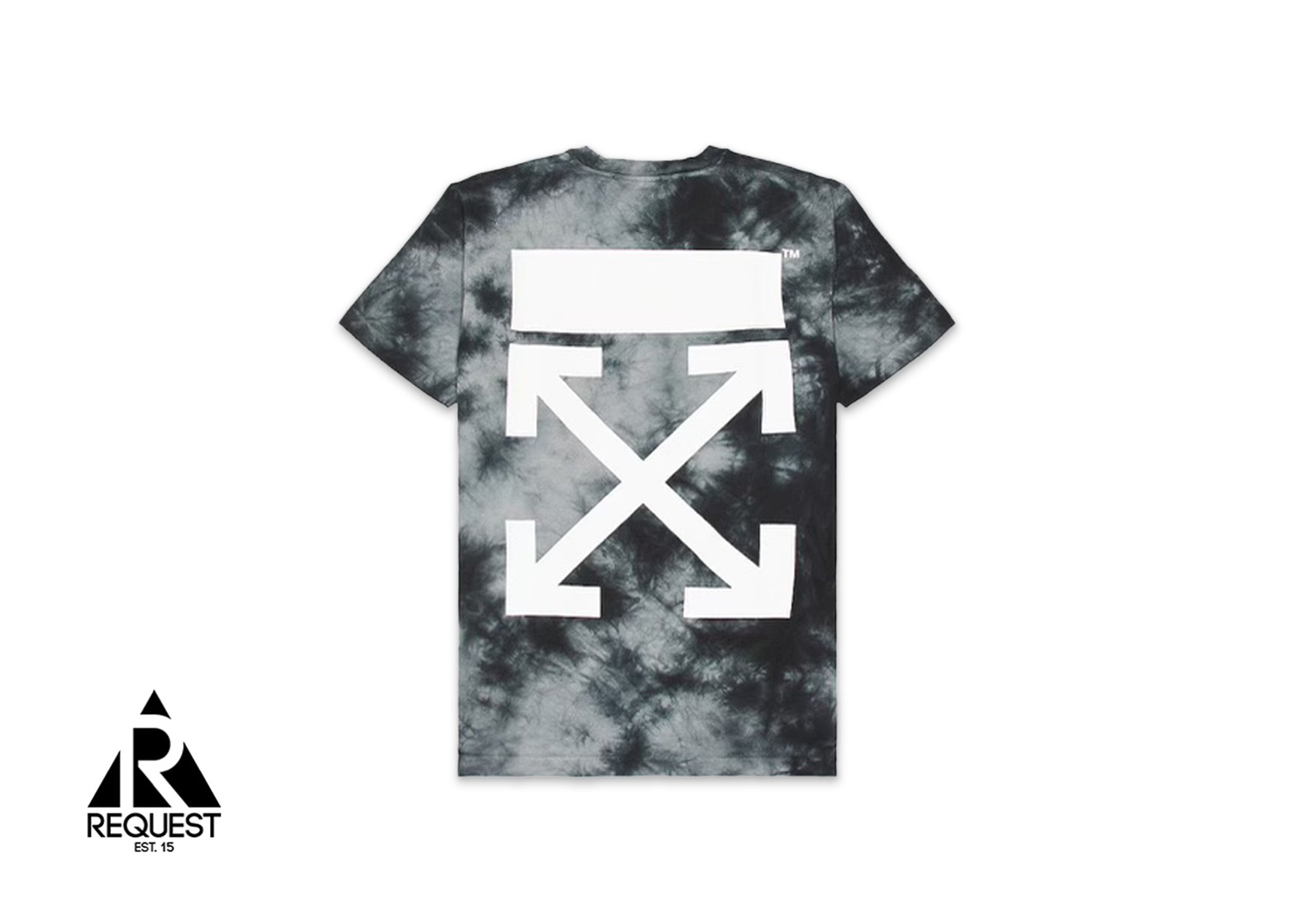 Off-White Tie Dye Arrow Tee "Black/White"