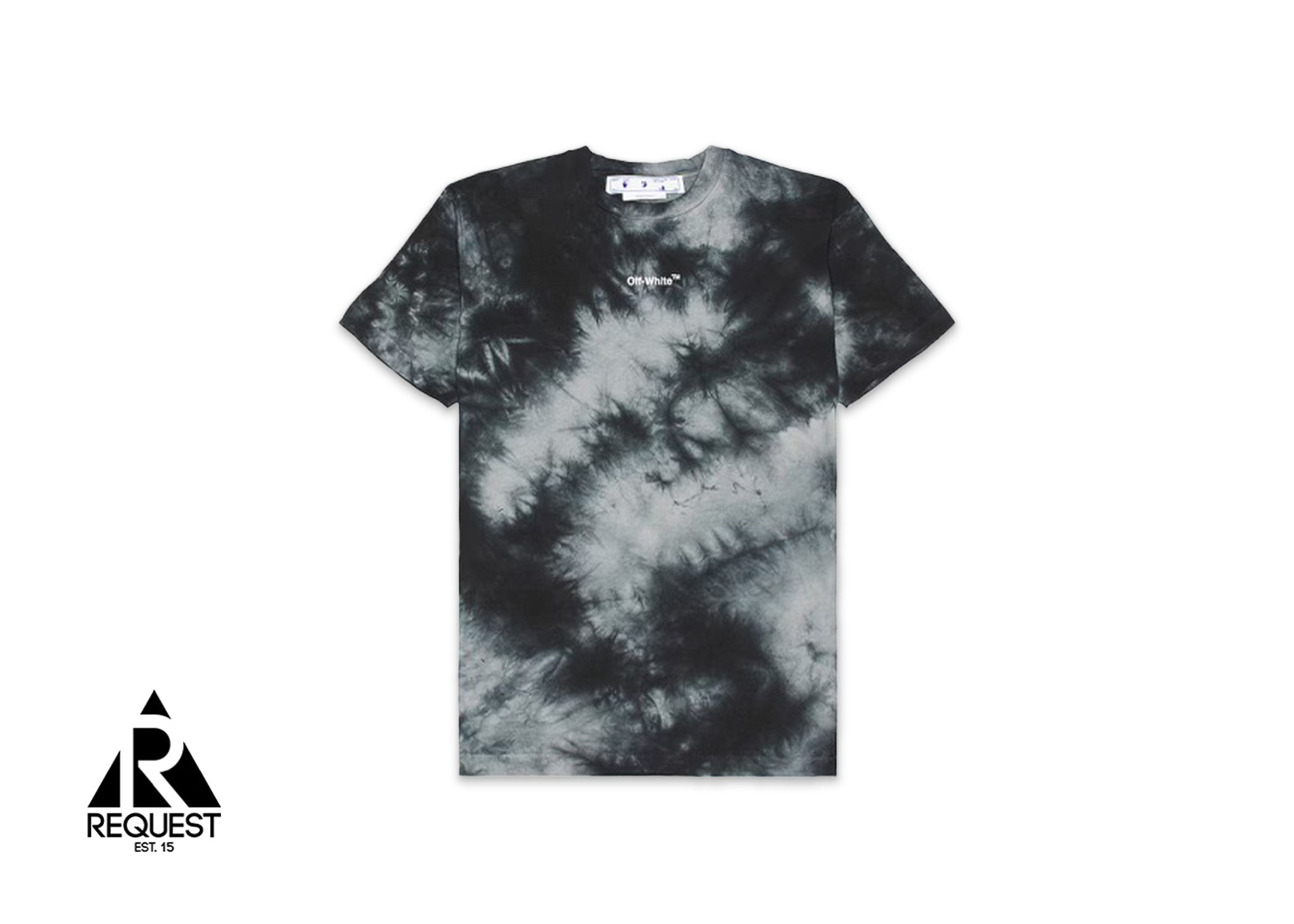 Off-White Tie Dye Arrow Tee "Black/White"