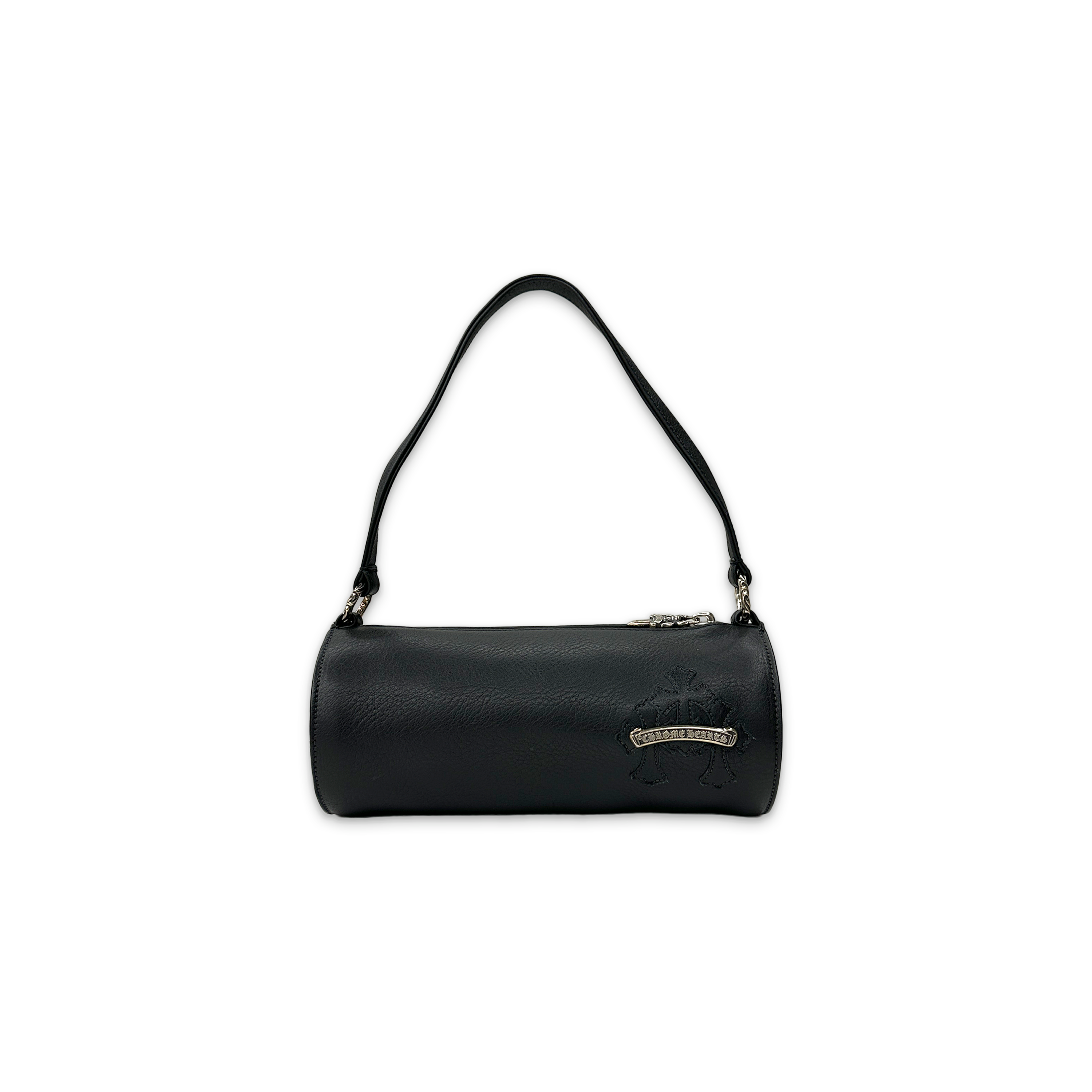 Chrome Hearts, Grinds Leather Triple Cross Mini Purse "Black"