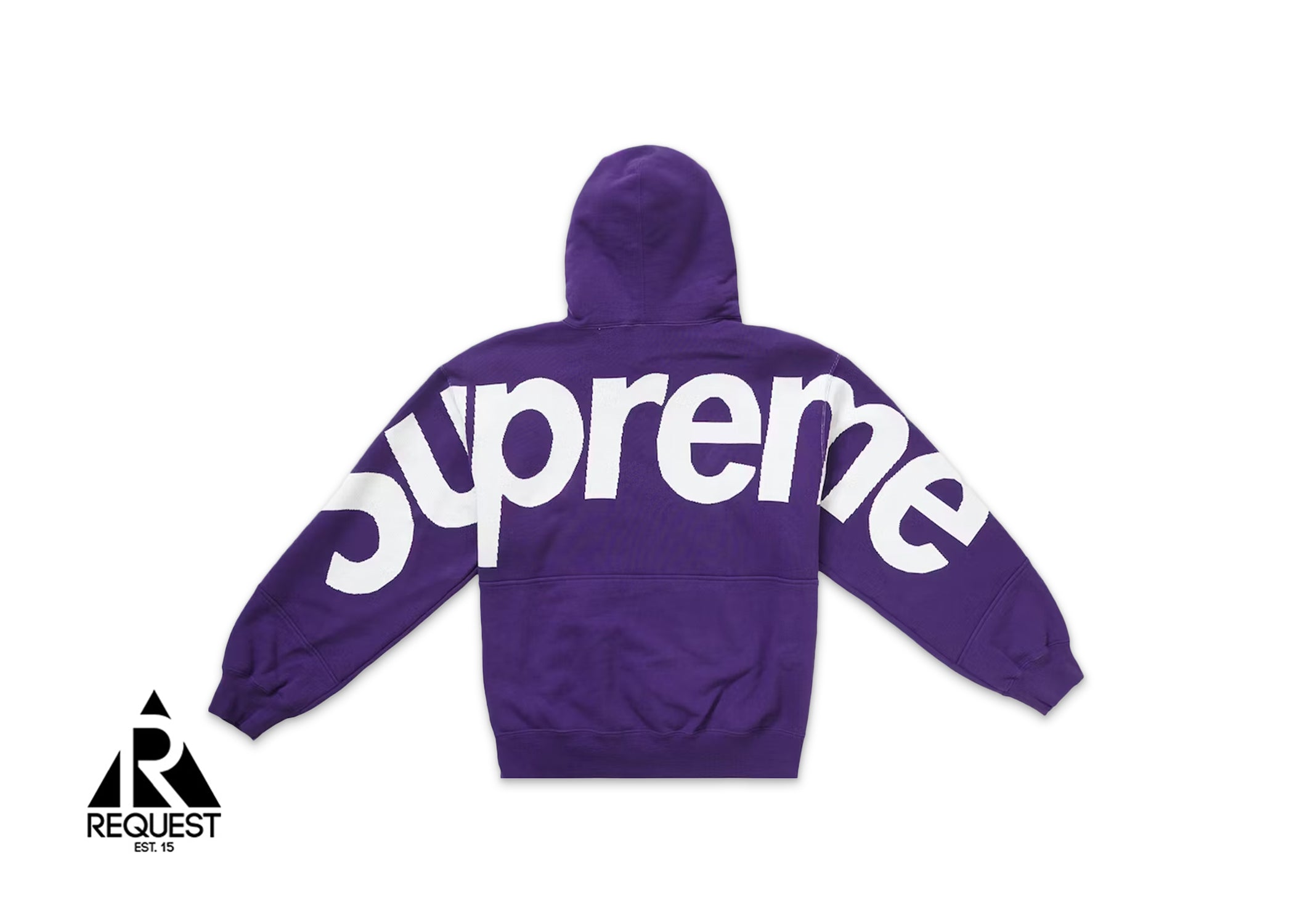 Supreme Big Logo Jacquard Hooded Sweatshirt "Purple"