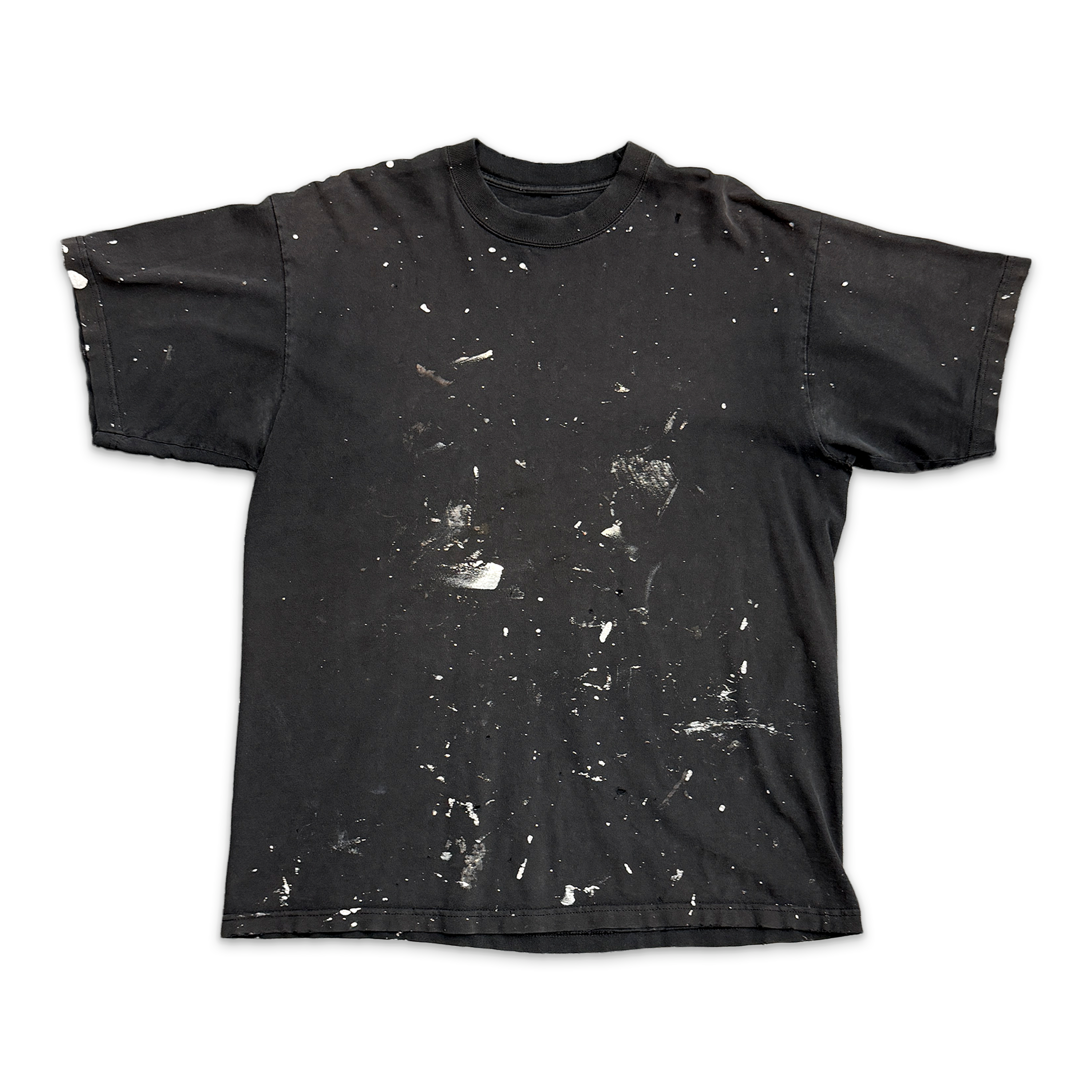 Paint Splatter Tee "Faded Black"