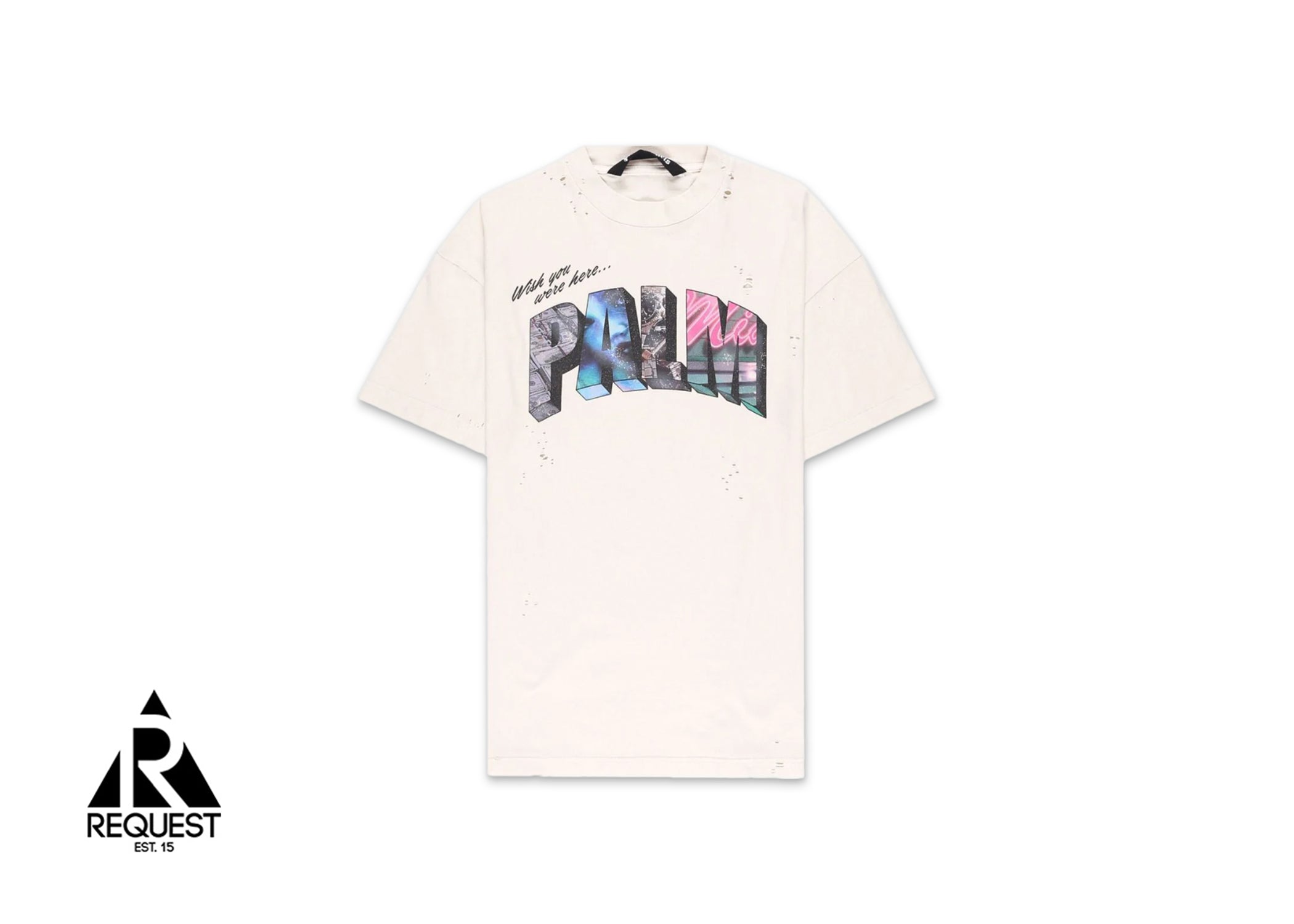 Palm Angels Palm Sign Tee "Cream"