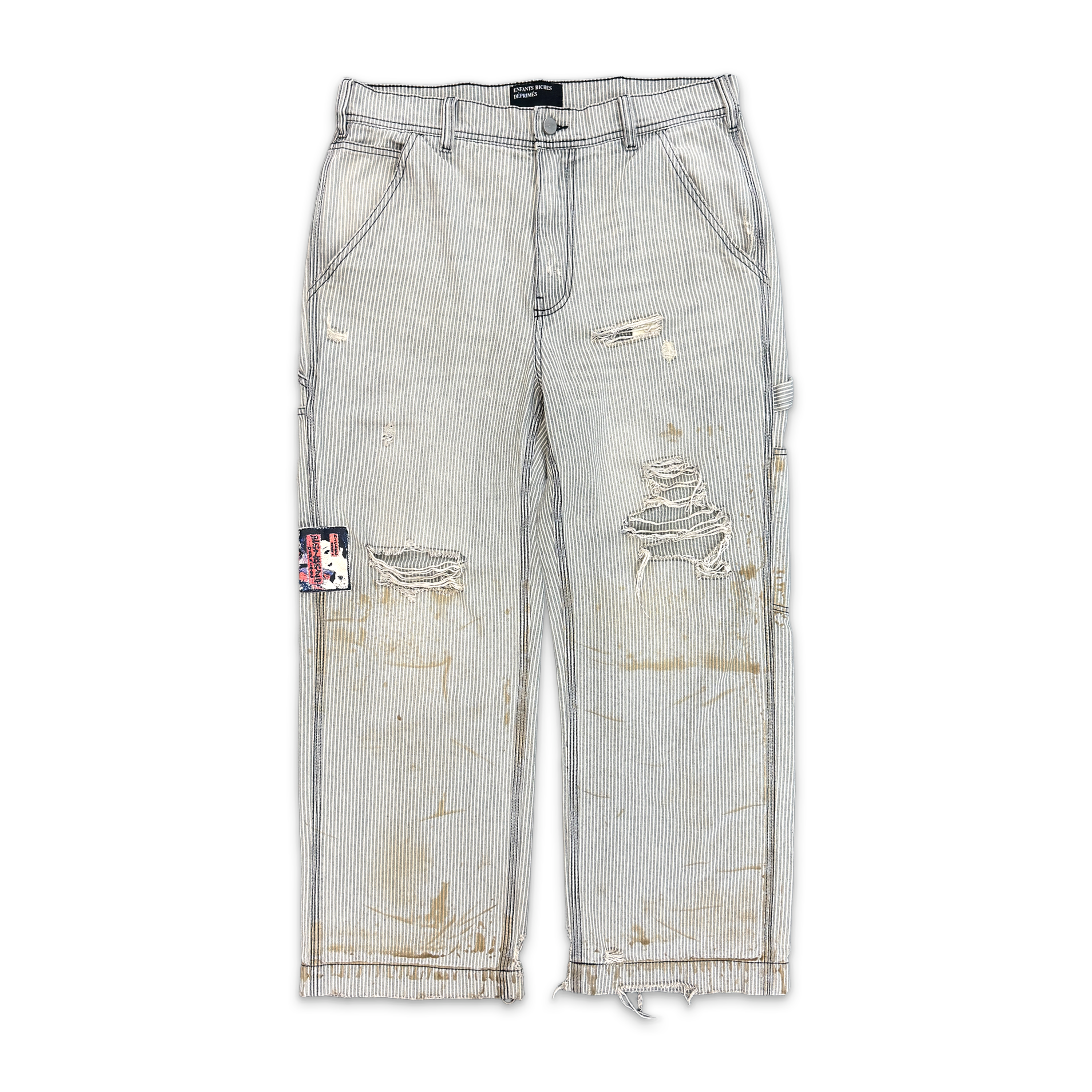 Painter Hickory Stripes Pants "White"