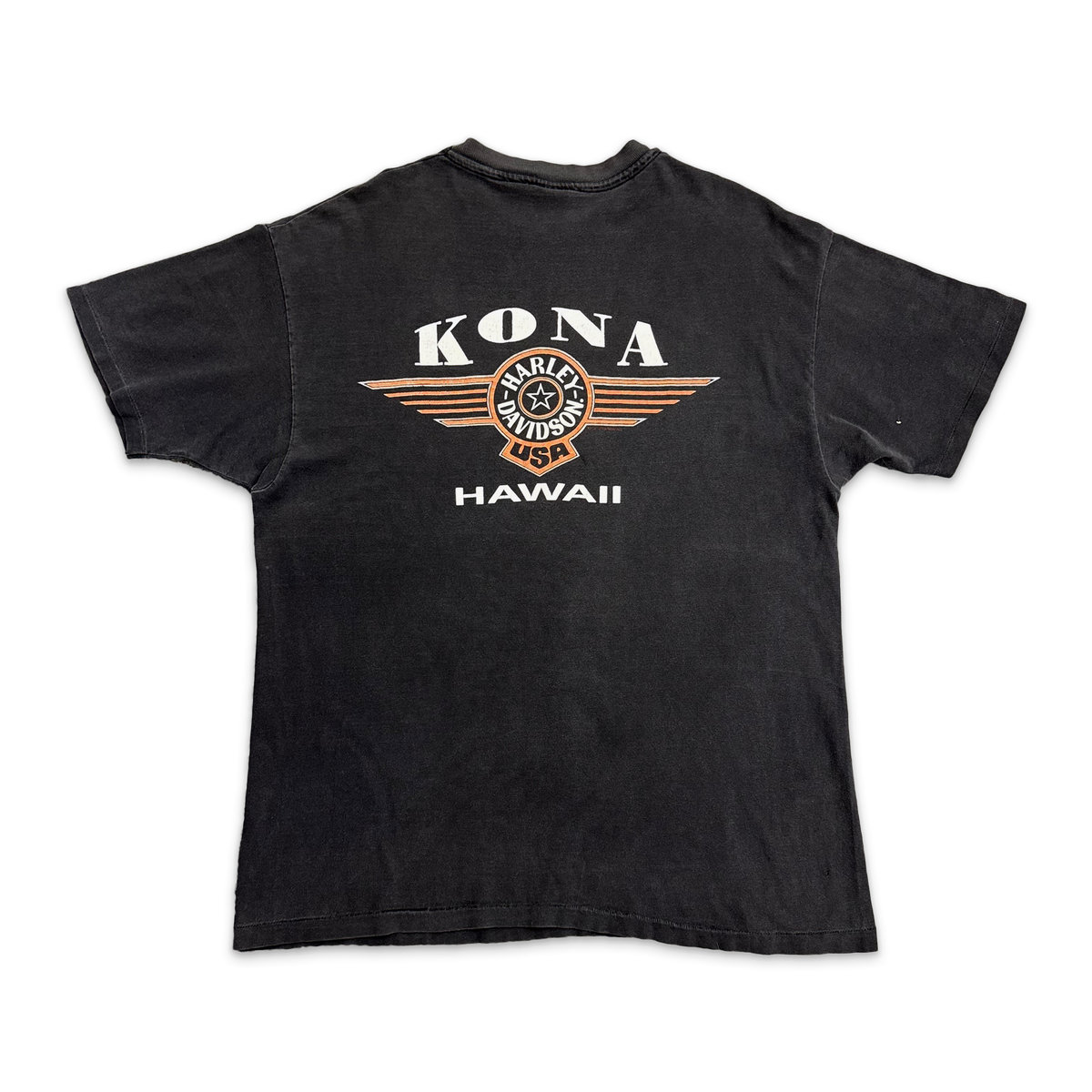 Vintage, Harley Davidson A Ride In Paradise Tee "Washed Black"