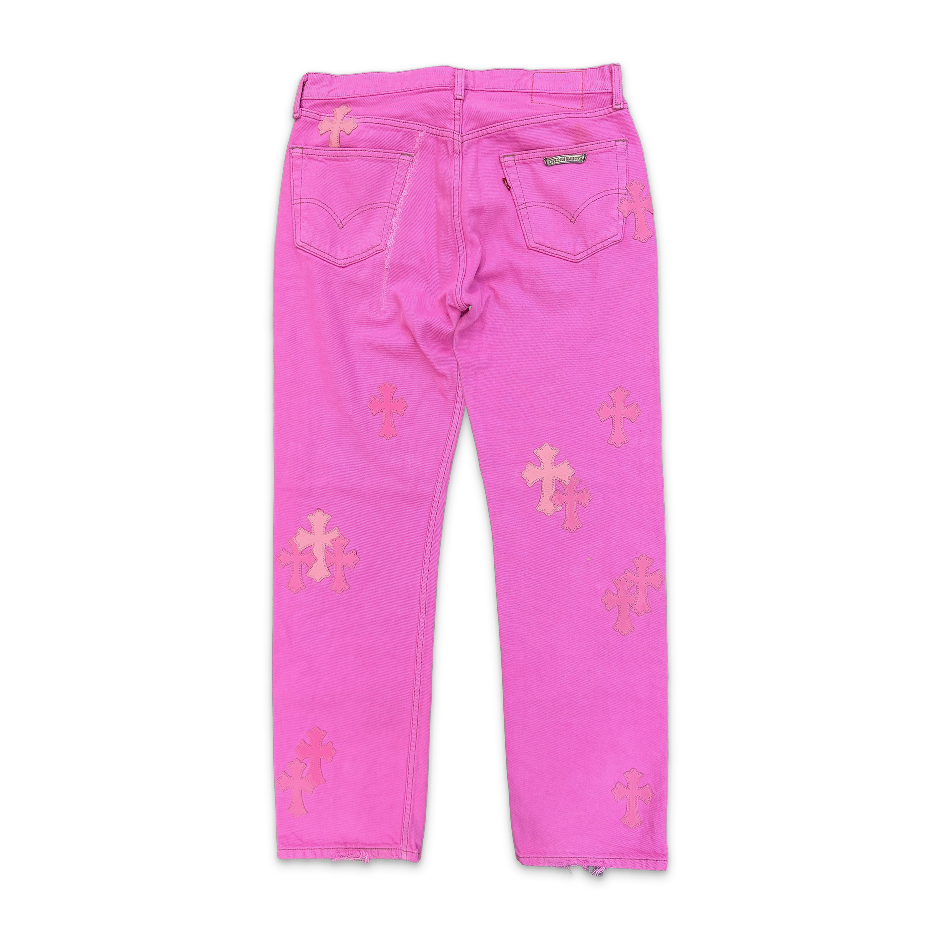 Levi's Pink Denim Jeans “Pink Crosses”