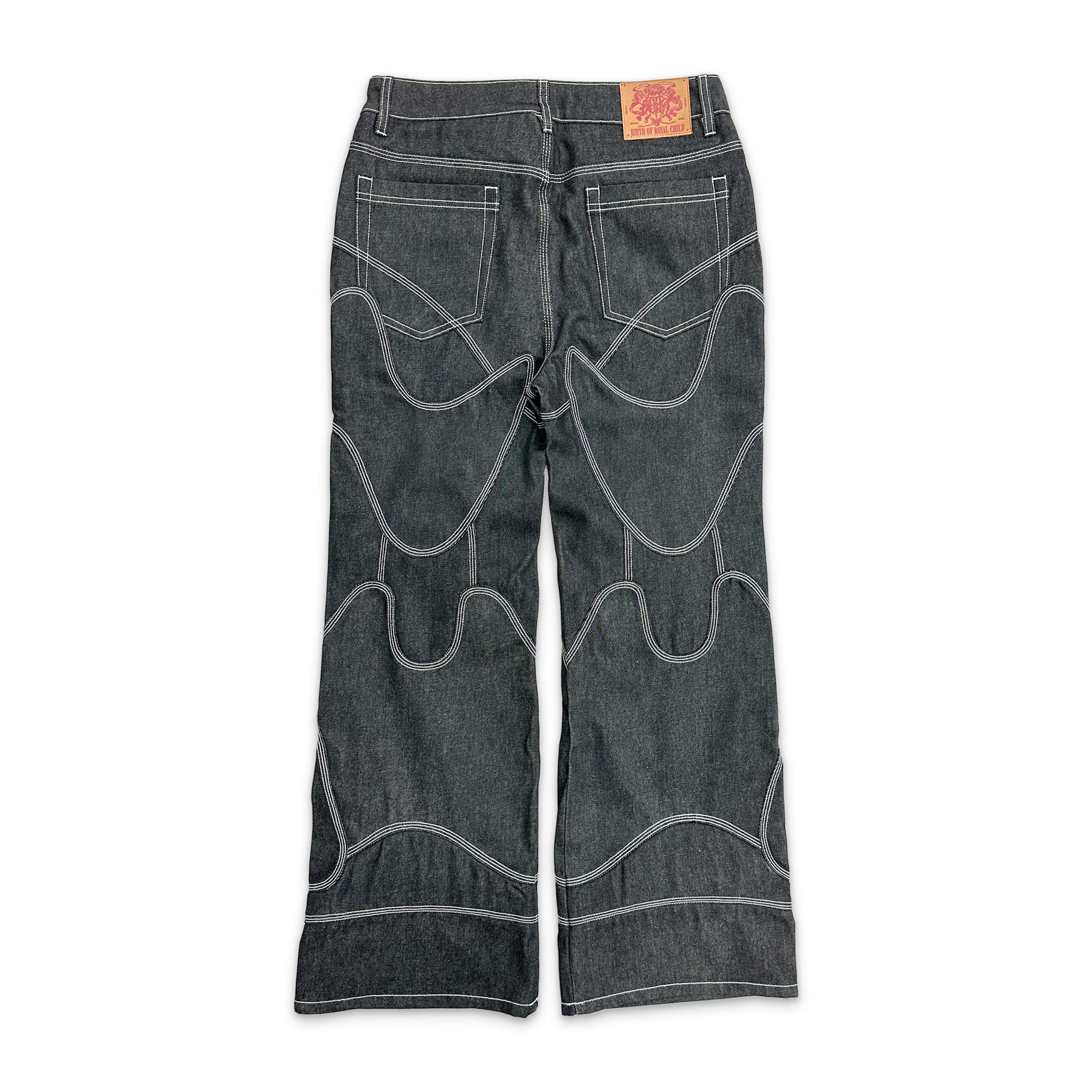 Birth of Royal Child, Mecha Division Raw Denim Jeans "Black"