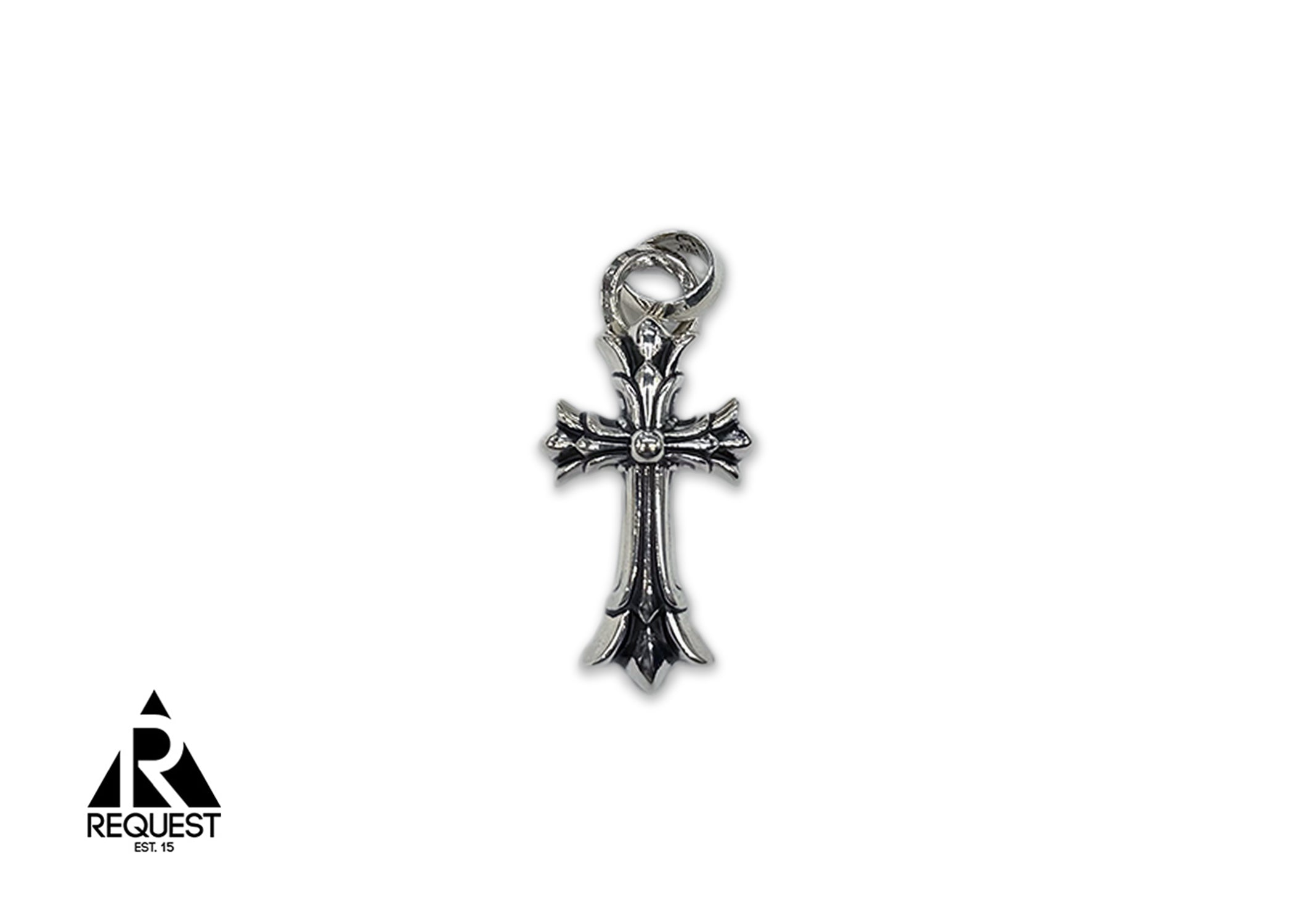 Silver Double Cross Pendant