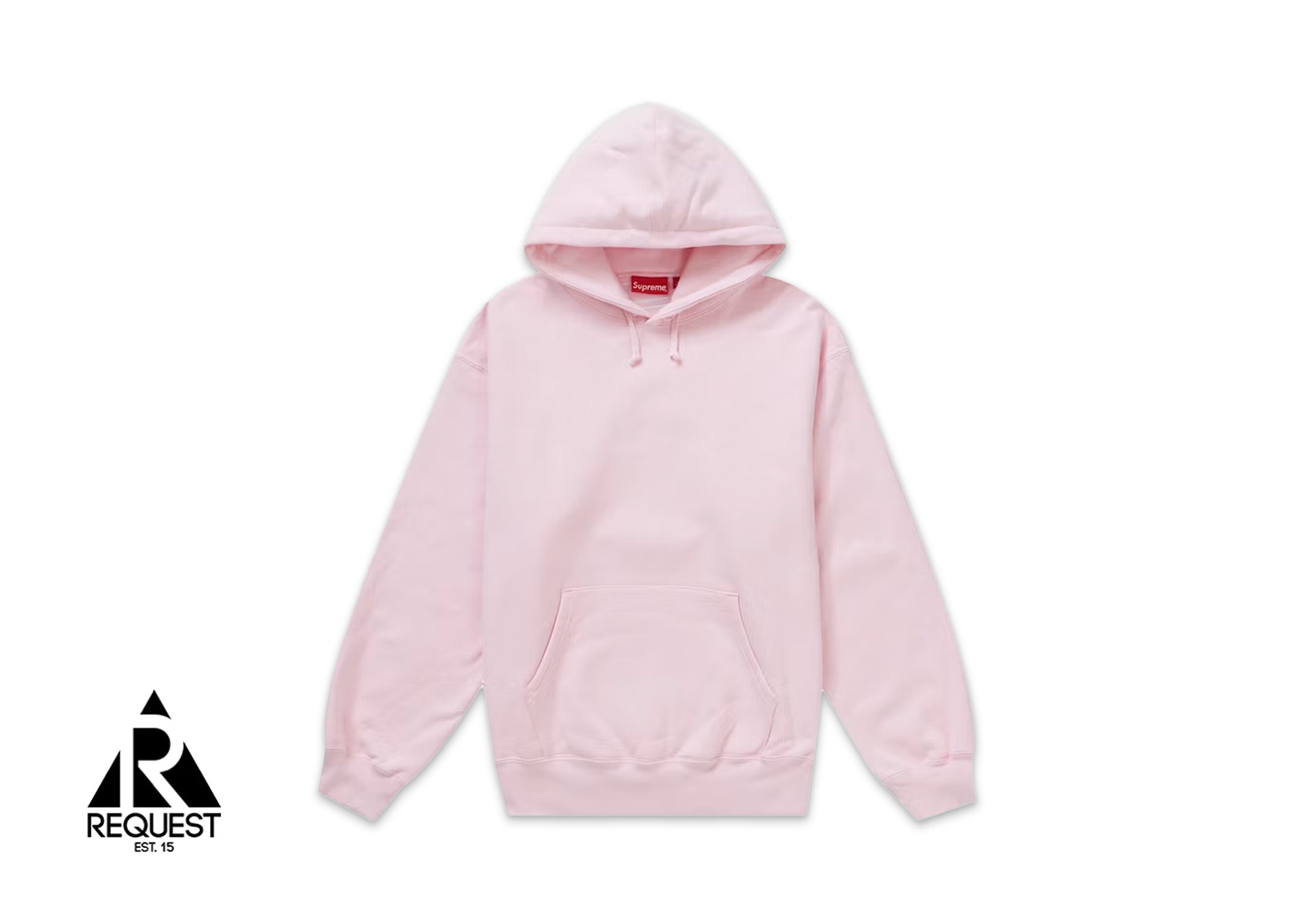 Supreme Satin Appliqué Hooded Sweatshirt “Light Pink”