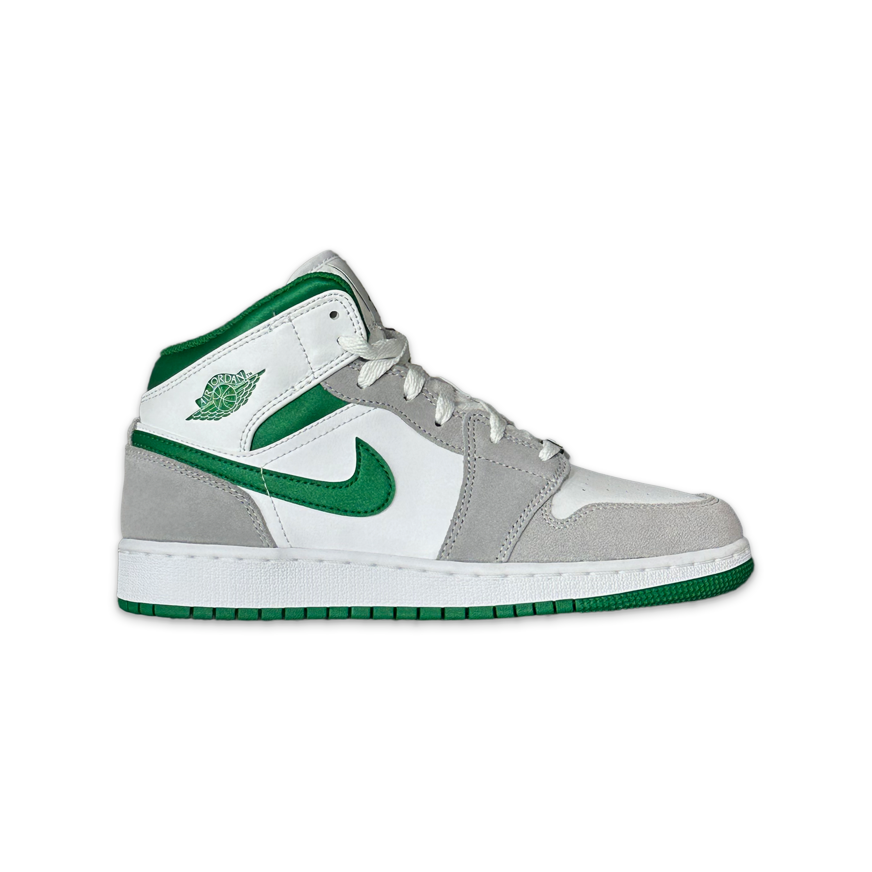 Air Jordan, Air Jordan 1 Mid SE "White Pine Green Smoke Grey" (GS)