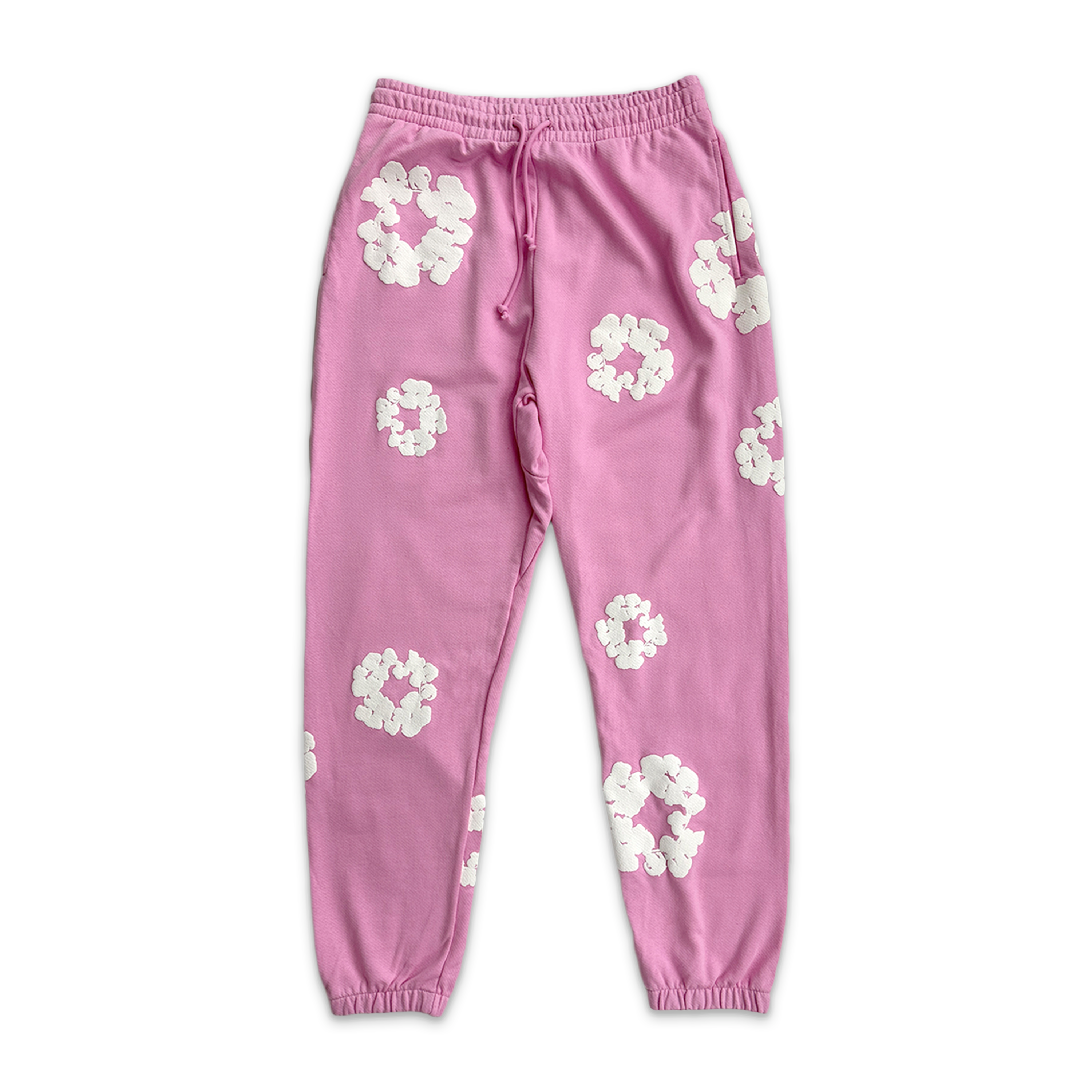 Cotton Wreath Sweatpants "Pink"