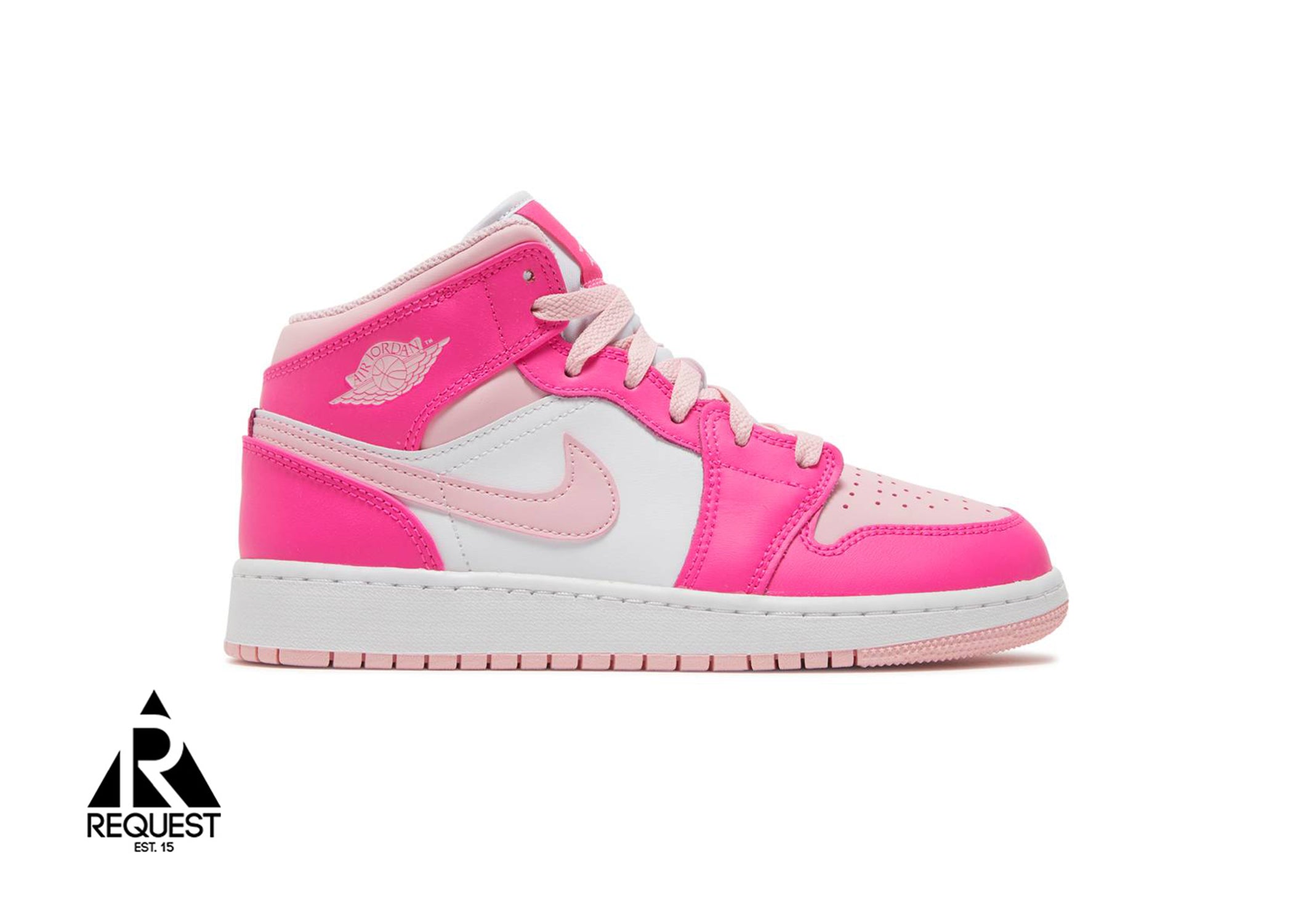 Air Jordan 1 Mid "Fierce Pink"(GS)