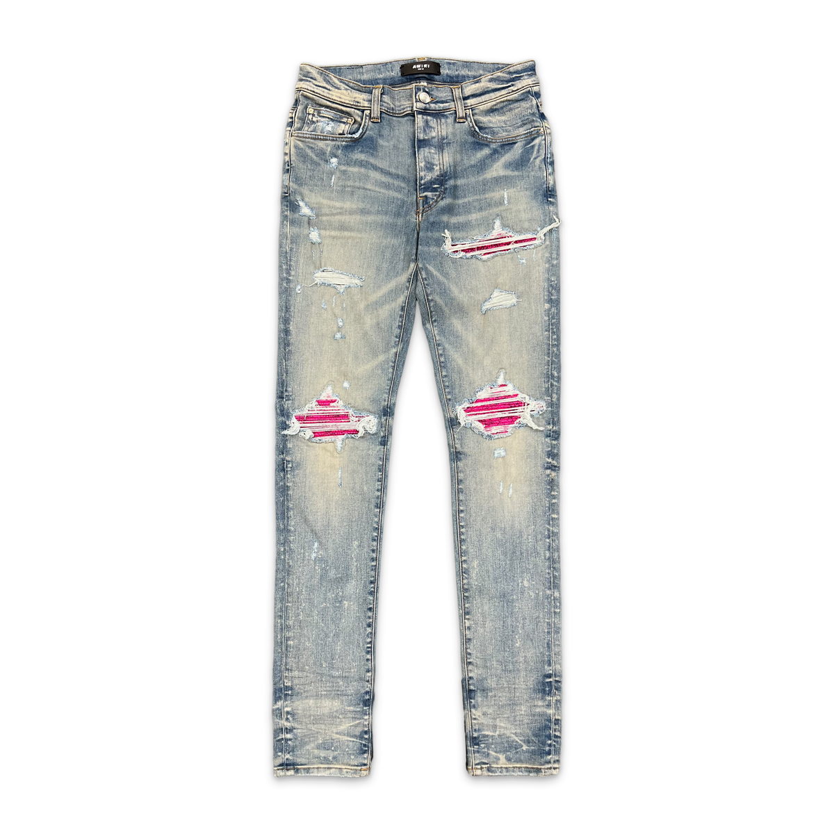 正規品 AMIRI MX1 CLAY Damaged Denim 30 AMIRI MX1 Jeans Clay Indigo Men's - US