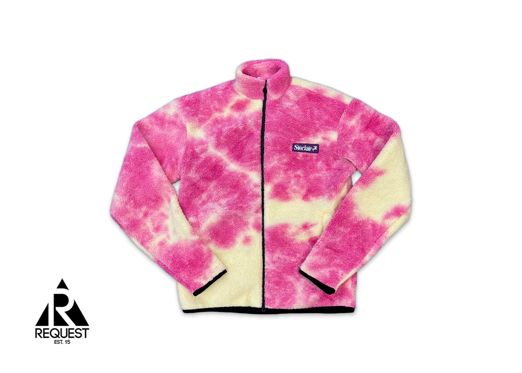 Sinclair Full Zip Cozy Jacket "Pink Tie Dye"