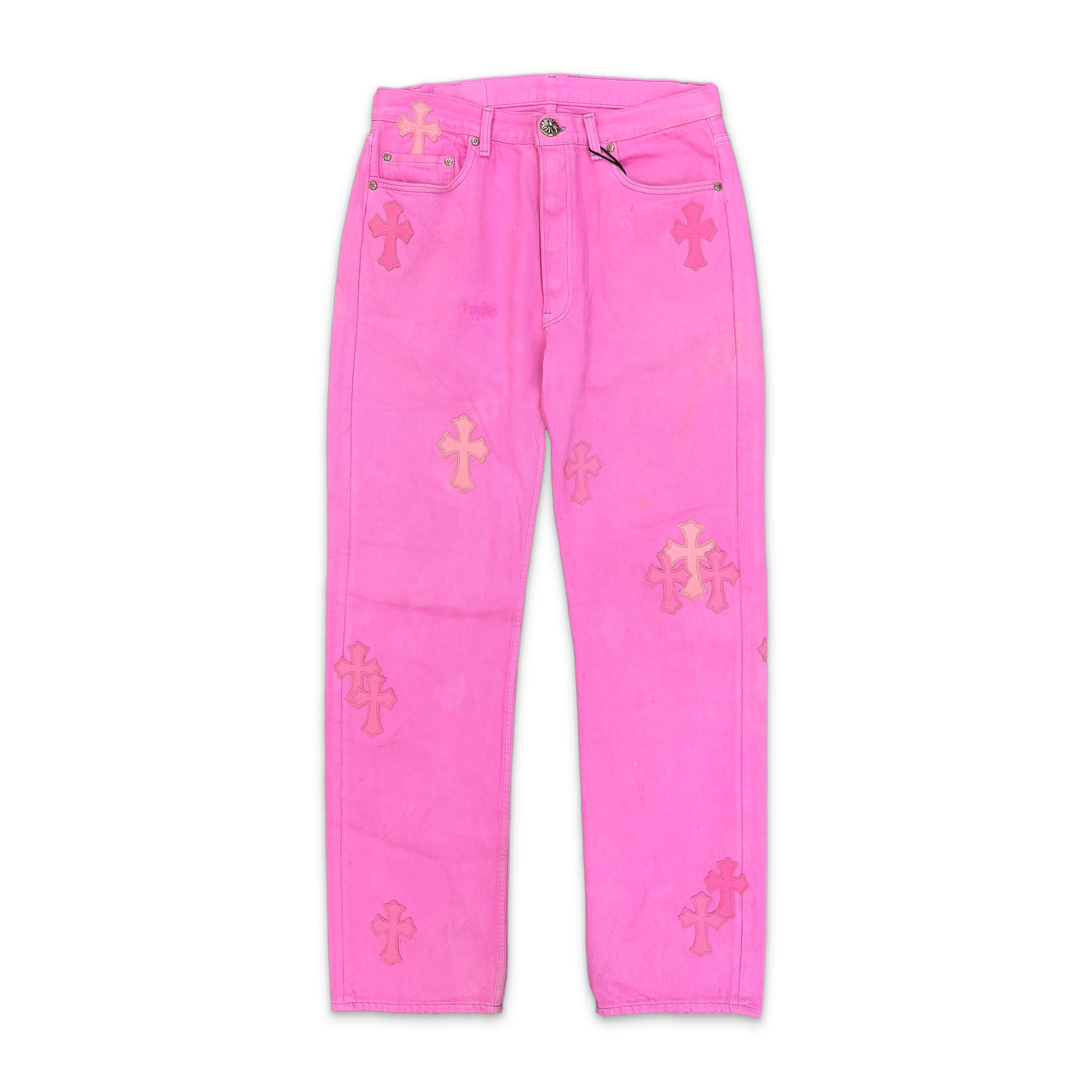 Chrome Hearts, Levi's Pink Denim Jeans “Pink Crosses”