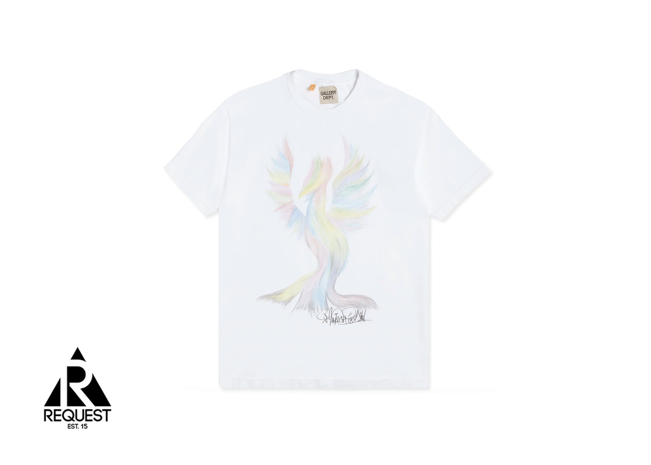 Gallery Dept. Vintage Rainbow Phoenix Tee "White"