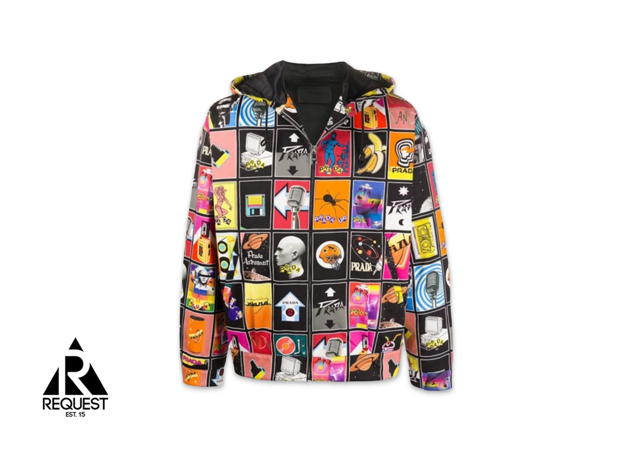 Prada Mega Mix Grid Jacket “Multicolor”