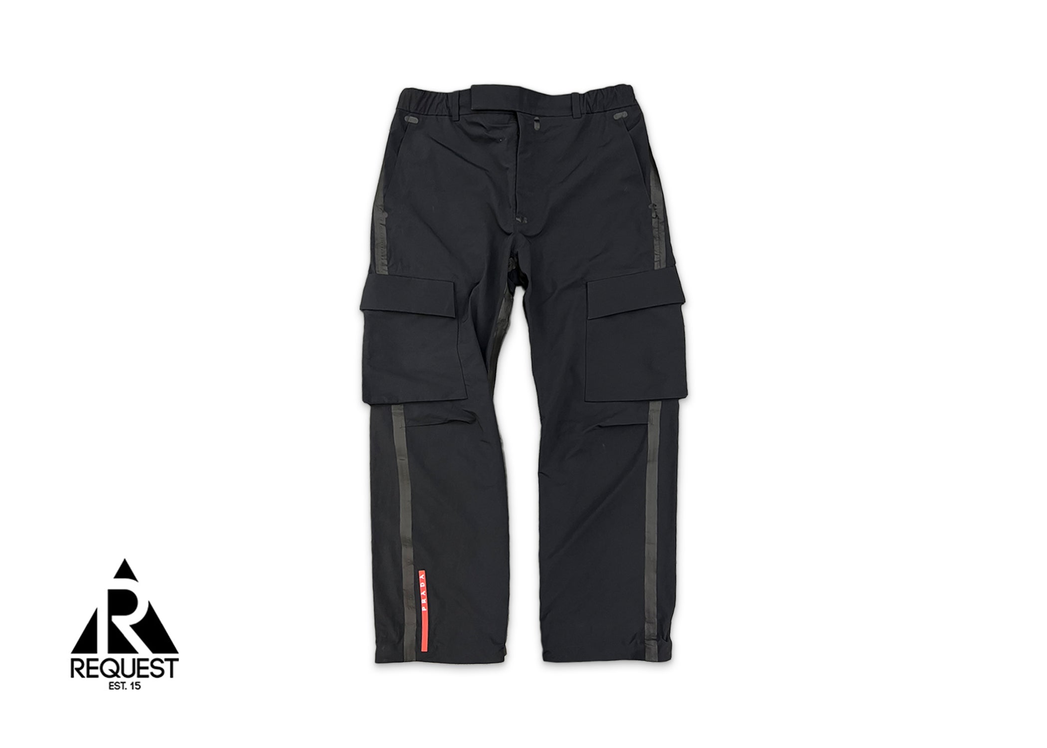 Prada Linea Rossa Nylon Cargo Pants "Black"