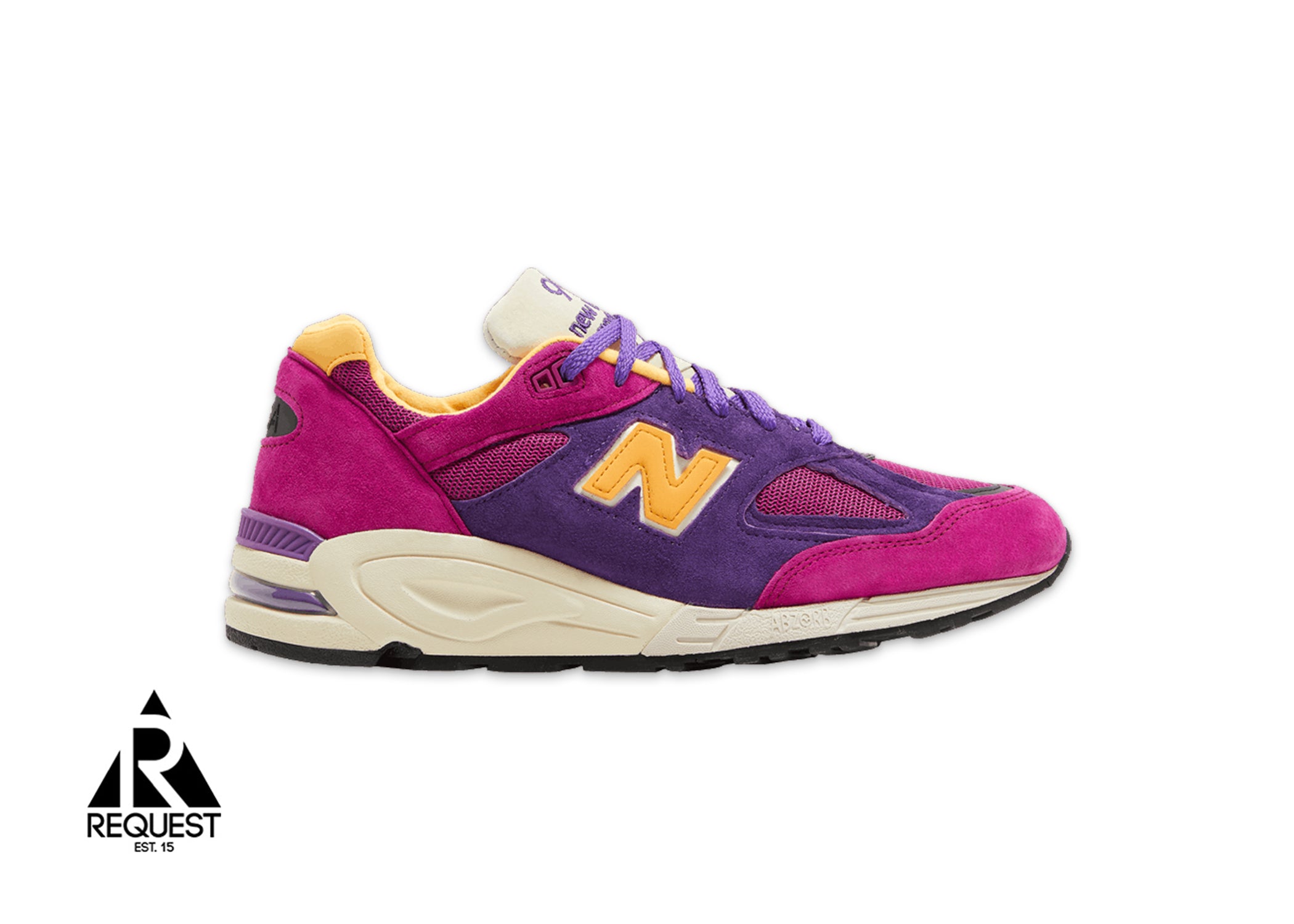 New Balance 990v2 "MiUSA Teddy Santis Purple Yellow"