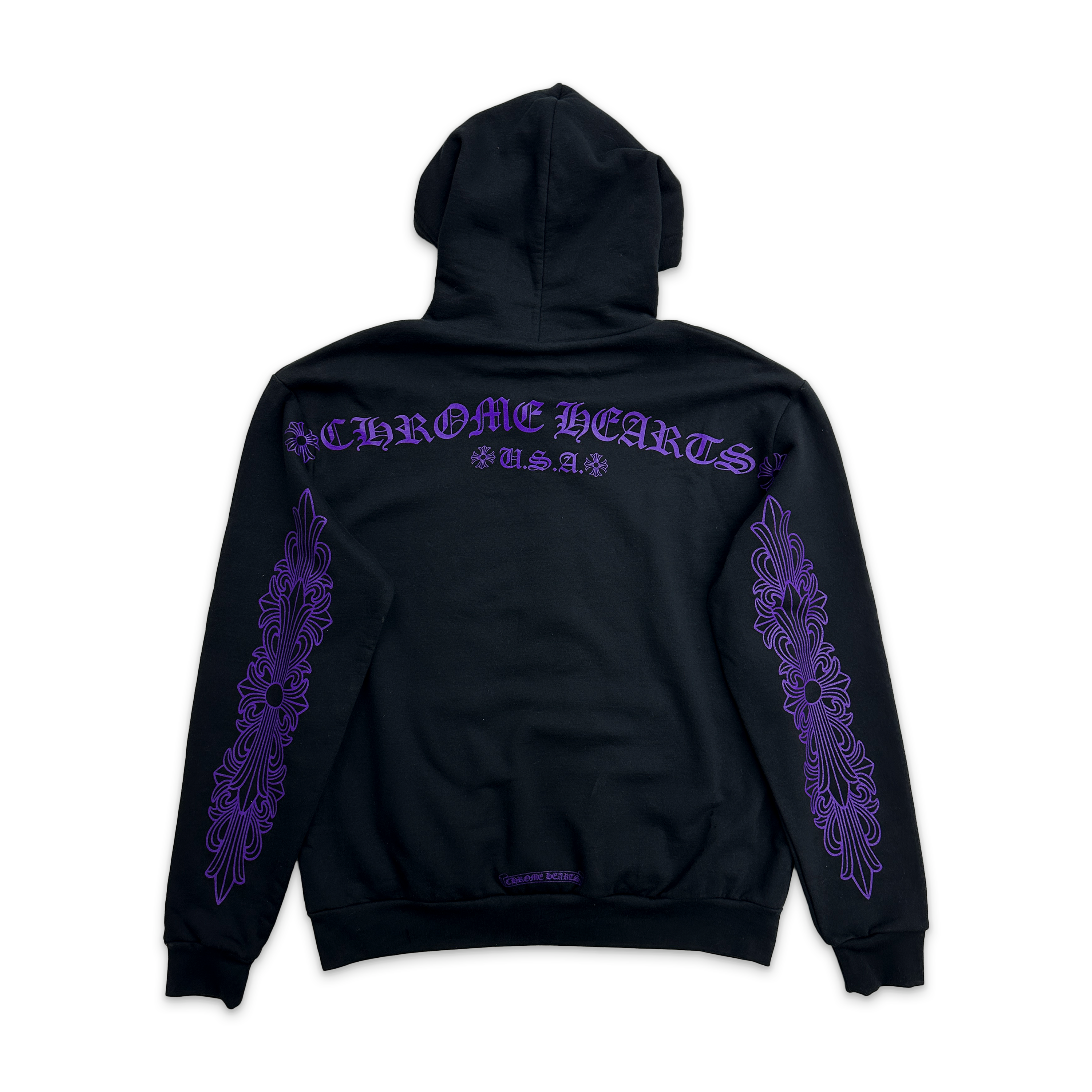 Friends & Family Floral Hoodie "Black Purple"